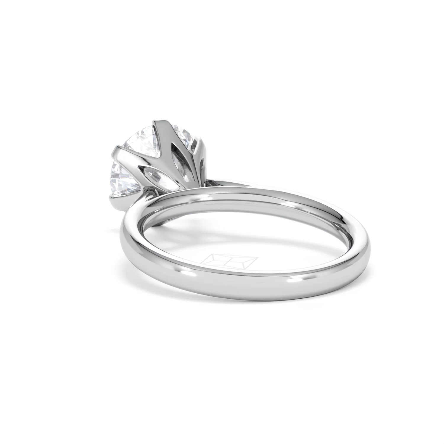 Low Set Chloe 3.00ct Lab Diamond Round Cut Engagement Ring in Platinum G/VS1 - Image 54