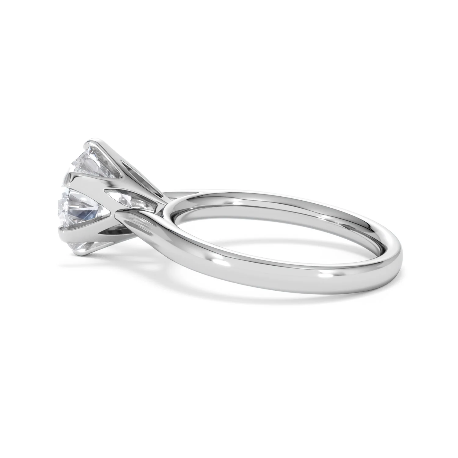 Low Set Chloe 3.00ct Lab Diamond Round Cut Engagement Ring in Platinum G/VS1 - Image 64