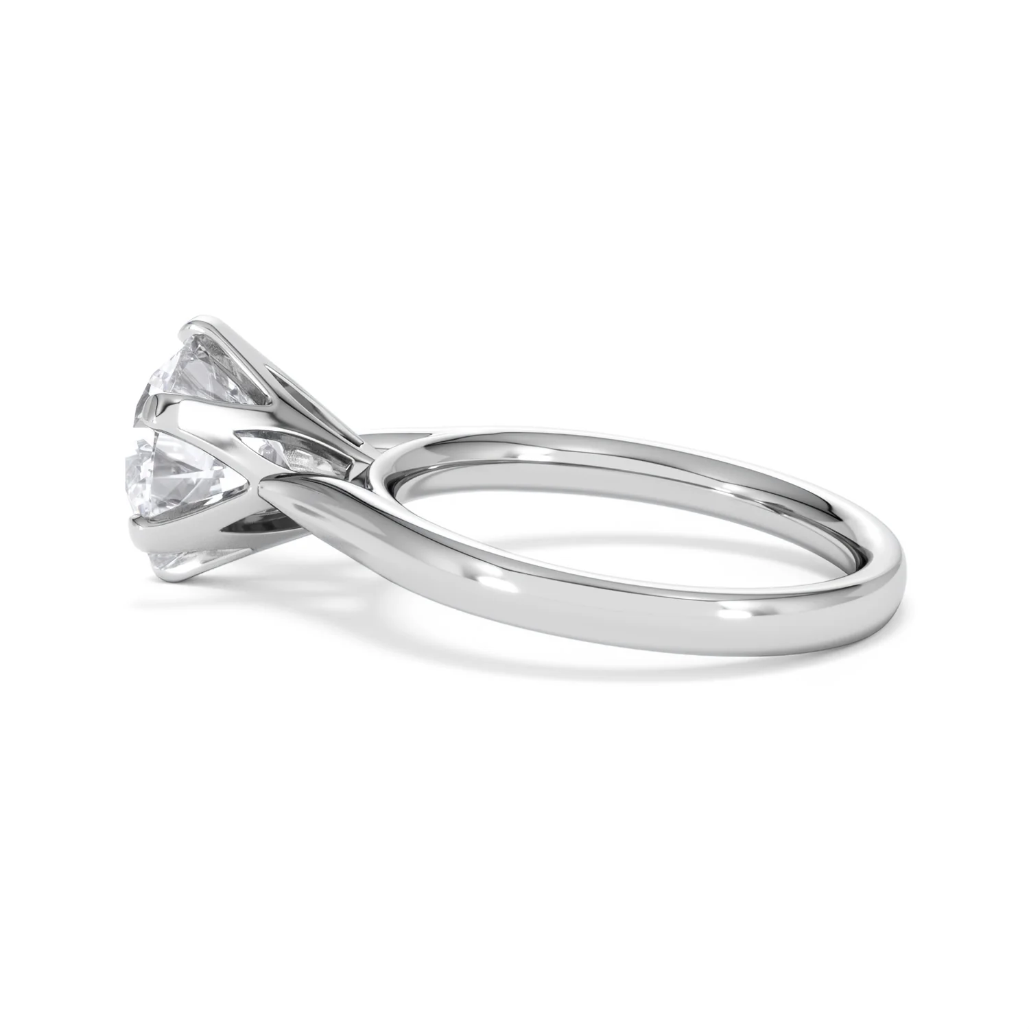 Low Set Chloe 3.00ct Lab Diamond Round Cut Engagement Ring in Platinum G/VS1 - Image 65