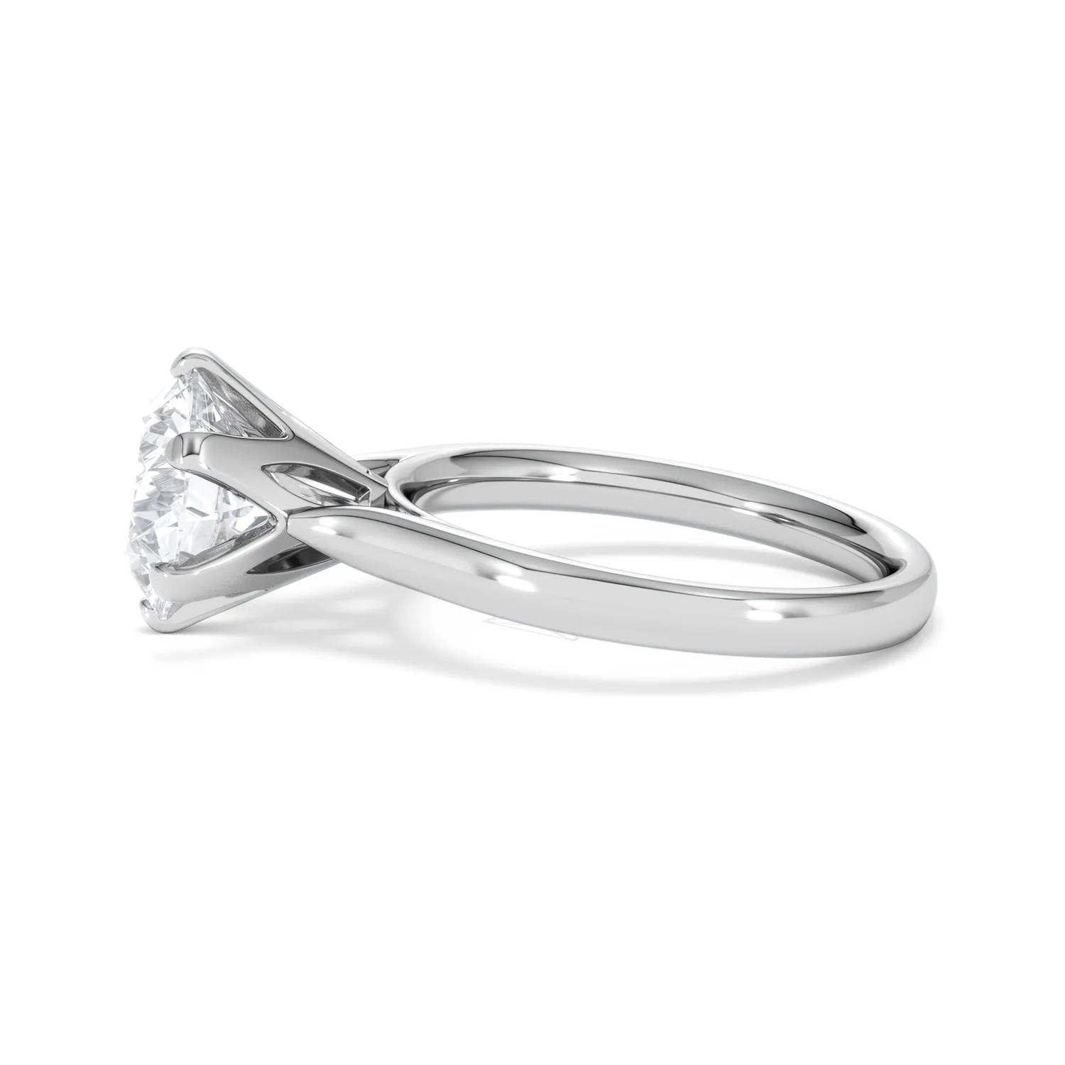 Low Set Chloe 3.00ct Lab Diamond Round Cut Engagement Ring in Platinum G/VS1 - Image 69
