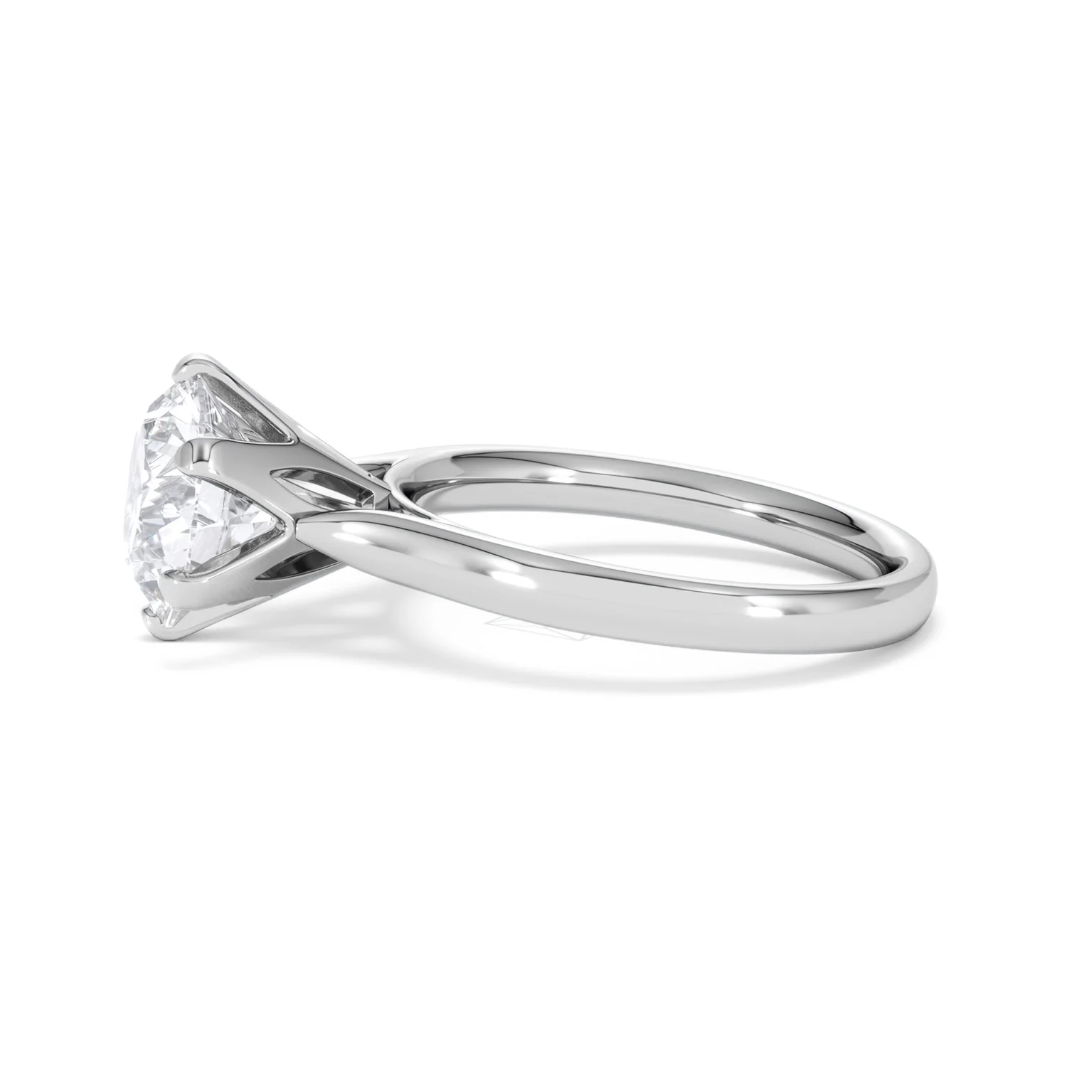 Low Set Chloe 3.00ct Lab Diamond Round Cut Engagement Ring in Platinum G/VS1 - Image 70