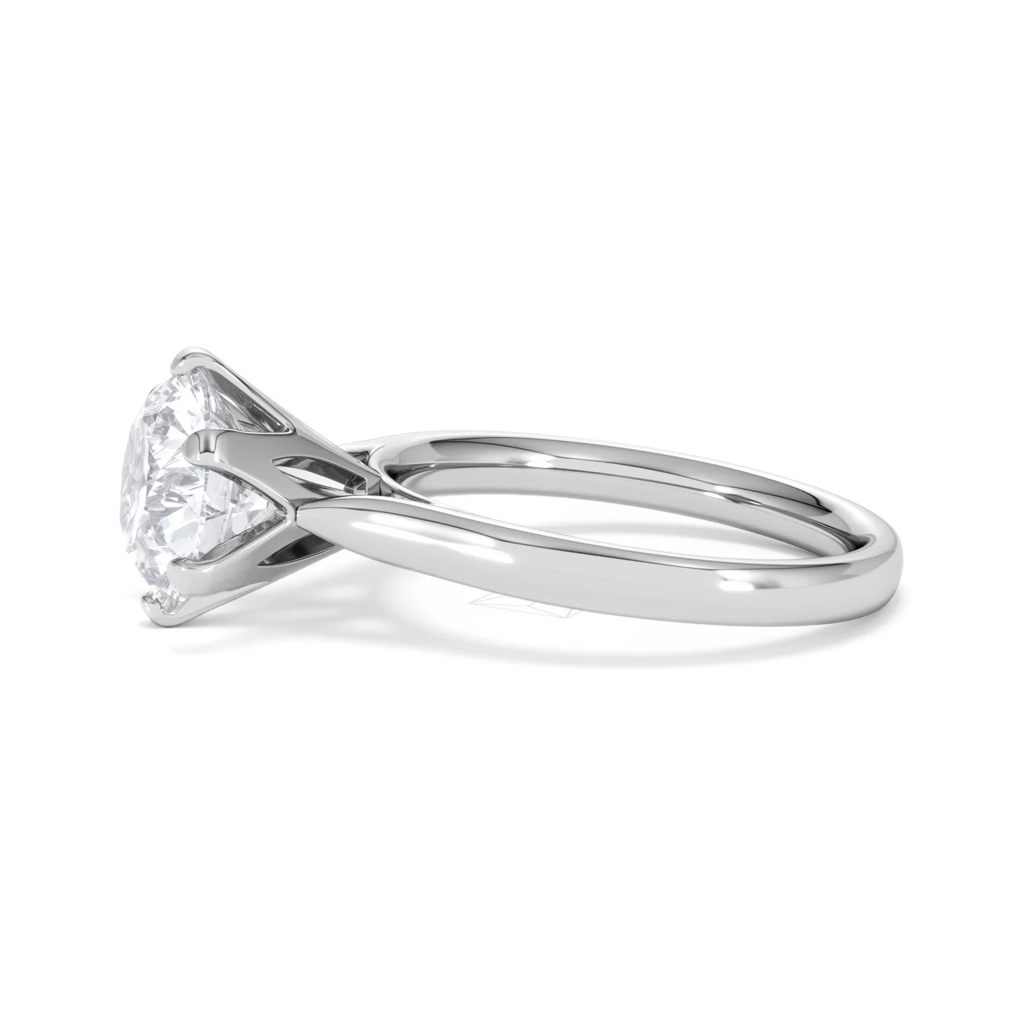 Low Set Chloe 3.00ct Lab Diamond Round Cut Engagement Ring in Platinum G/VS1 - Image 71
