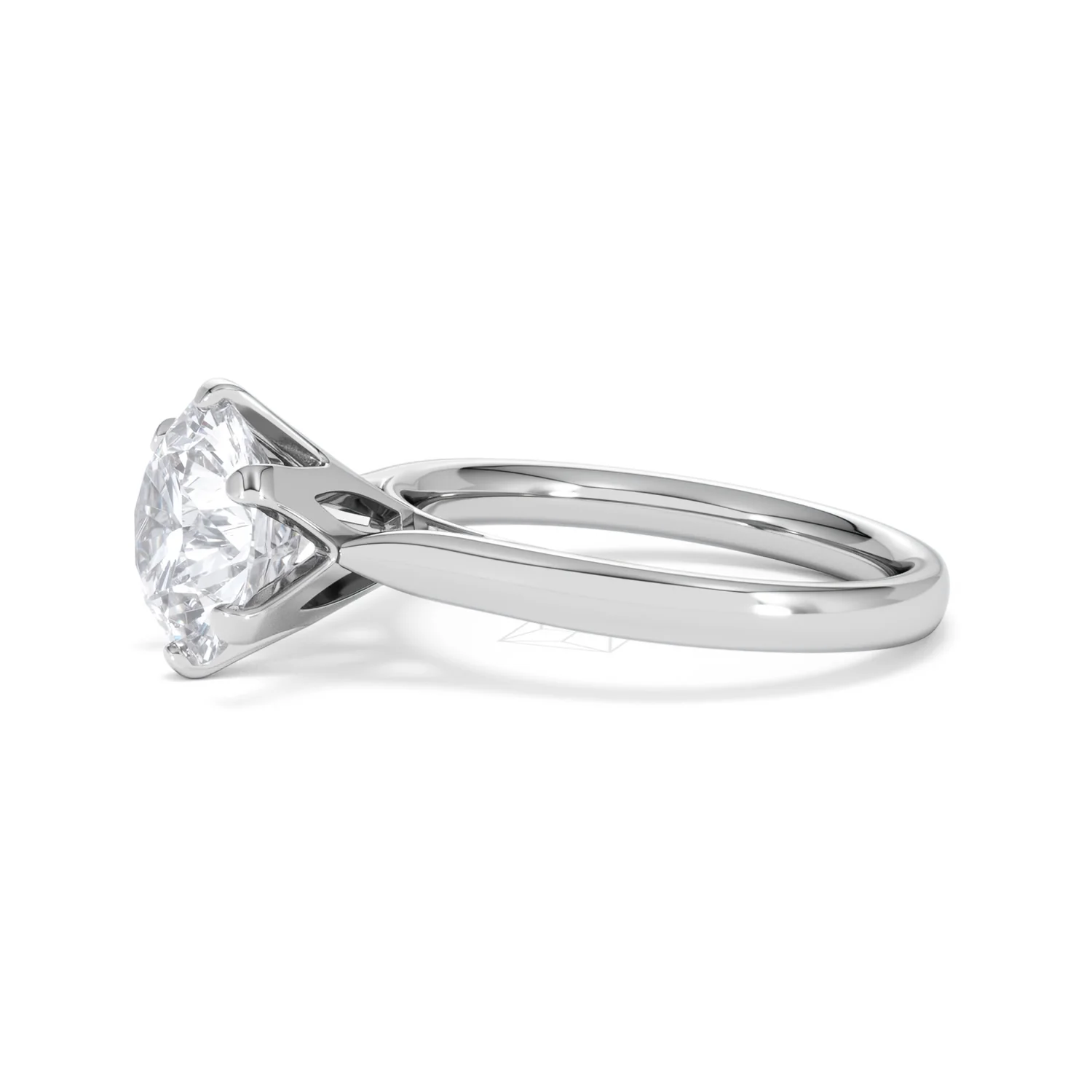 Low Set Chloe 3.00ct Lab Diamond Round Cut Engagement Ring in Platinum G/VS1 - Image 73