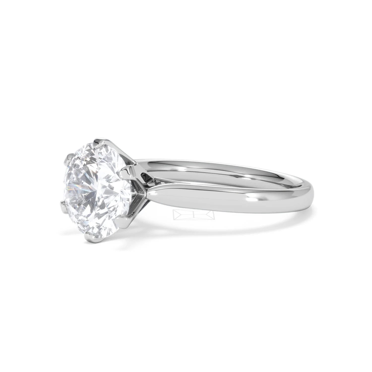 Low Set Chloe 3.00ct Lab Diamond Round Cut Engagement Ring in Platinum G/VS1 - Image 78