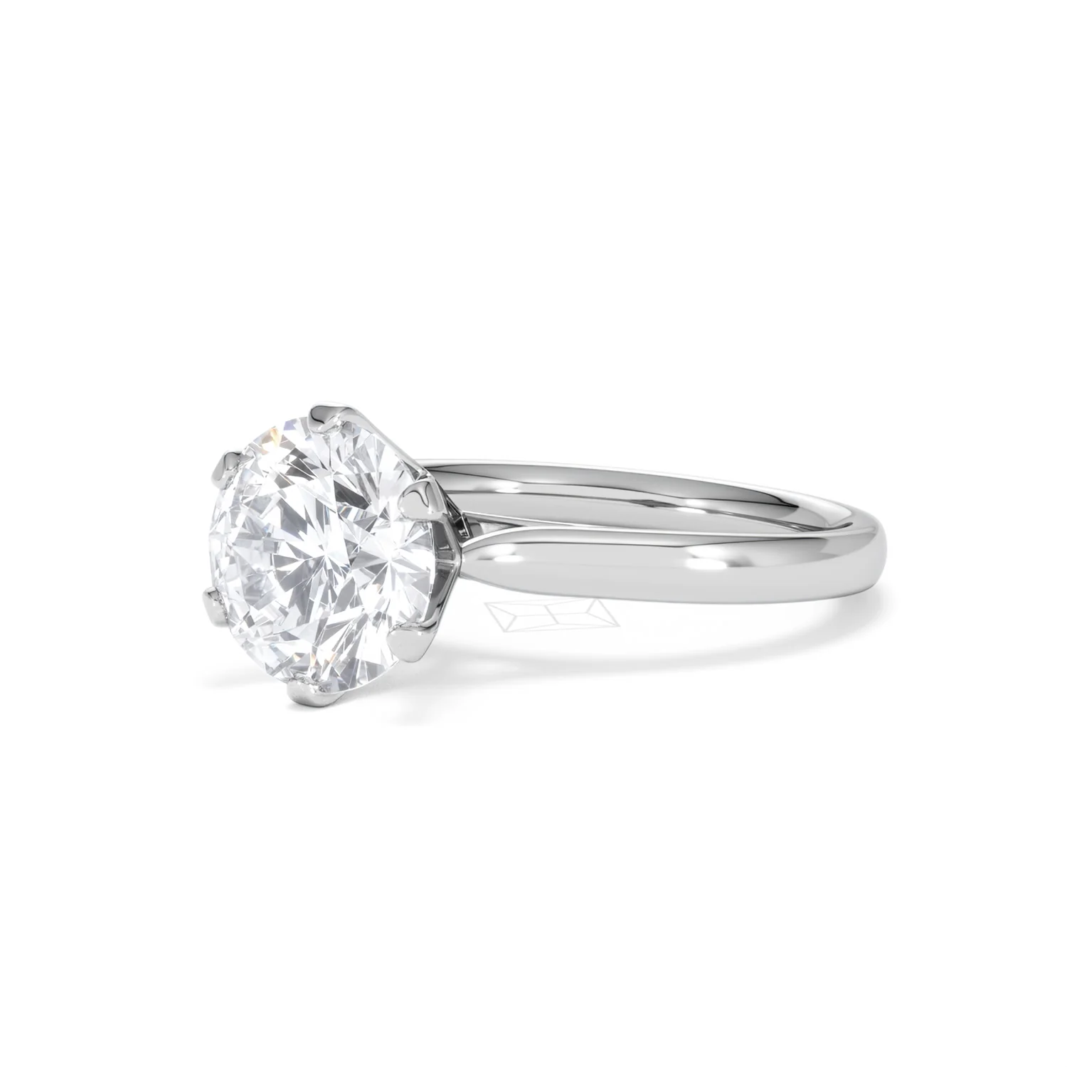 Low Set Chloe 3.00ct Lab Diamond Round Cut Engagement Ring in Platinum G/VS1 - Image 80