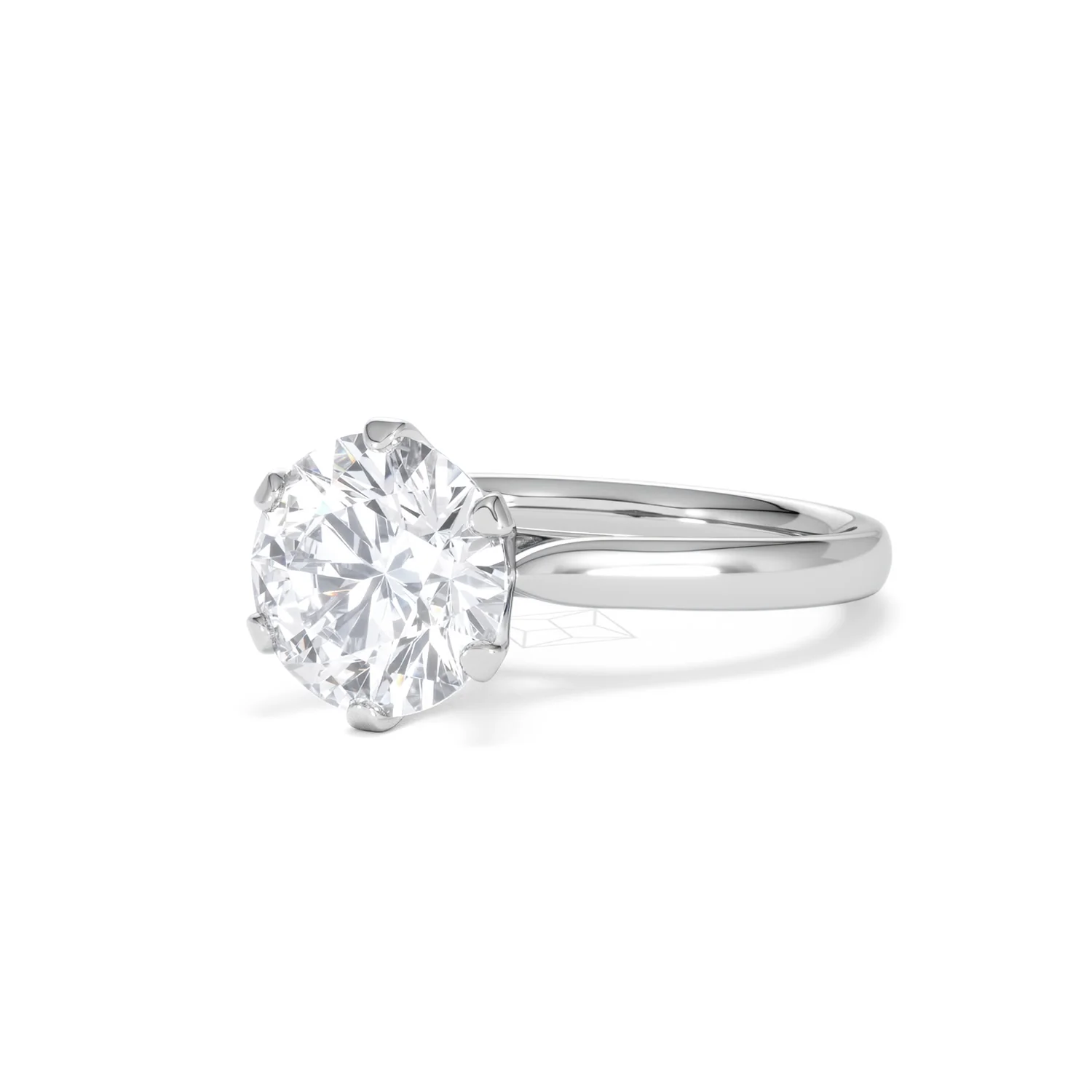 Low Set Chloe 3.00ct Lab Diamond Round Cut Engagement Ring in Platinum G/VS1 - Image 82