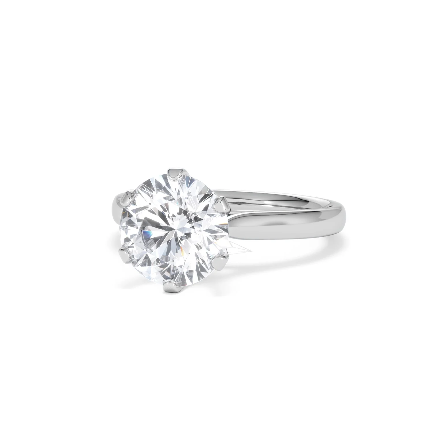 Low Set Chloe 3.00ct Lab Diamond Round Cut Engagement Ring in Platinum G/VS1 - Image 84