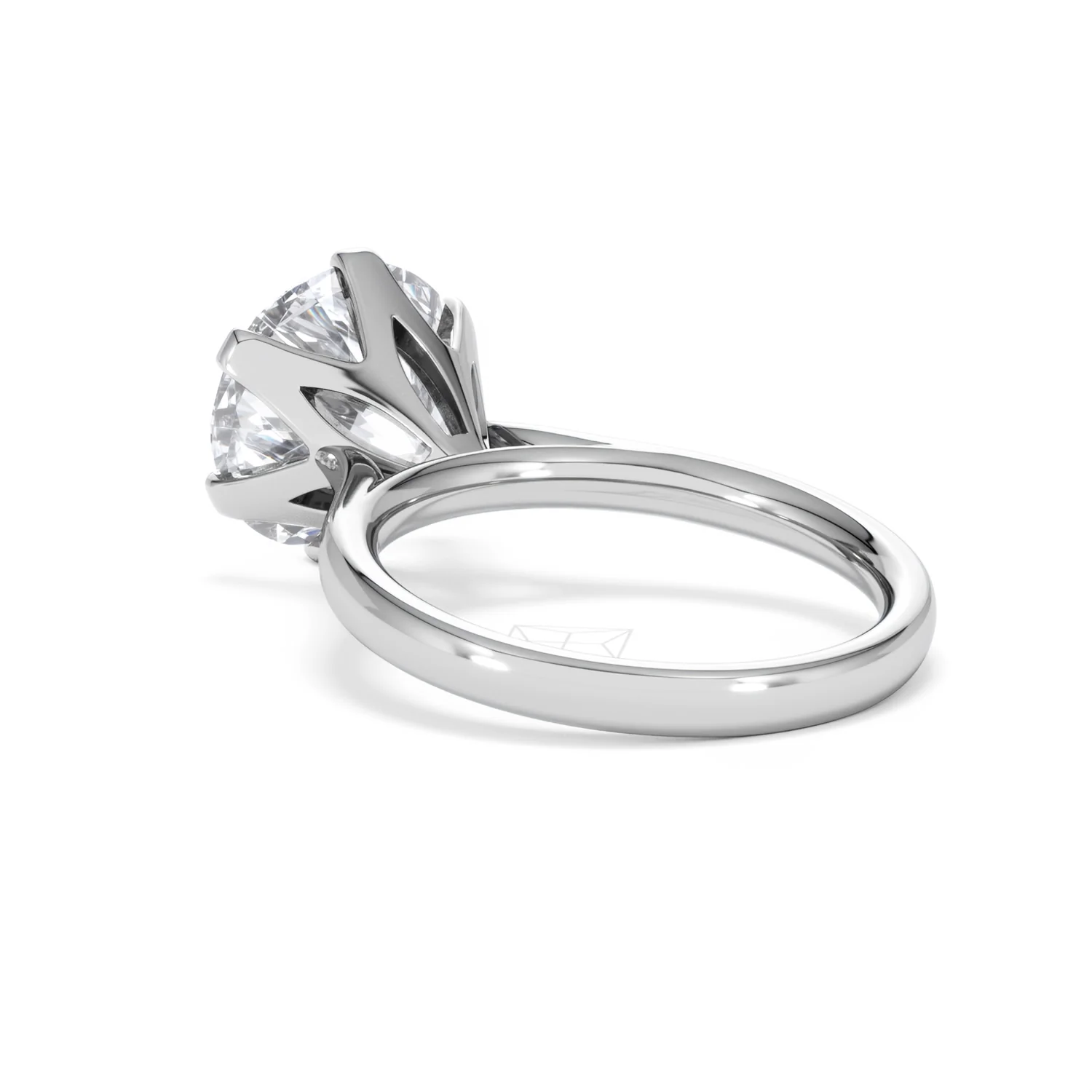 Low Set Chloe 5.00ct Lab Diamond Round Cut Engagement Ring in Platinum G/VS1 - Image 57