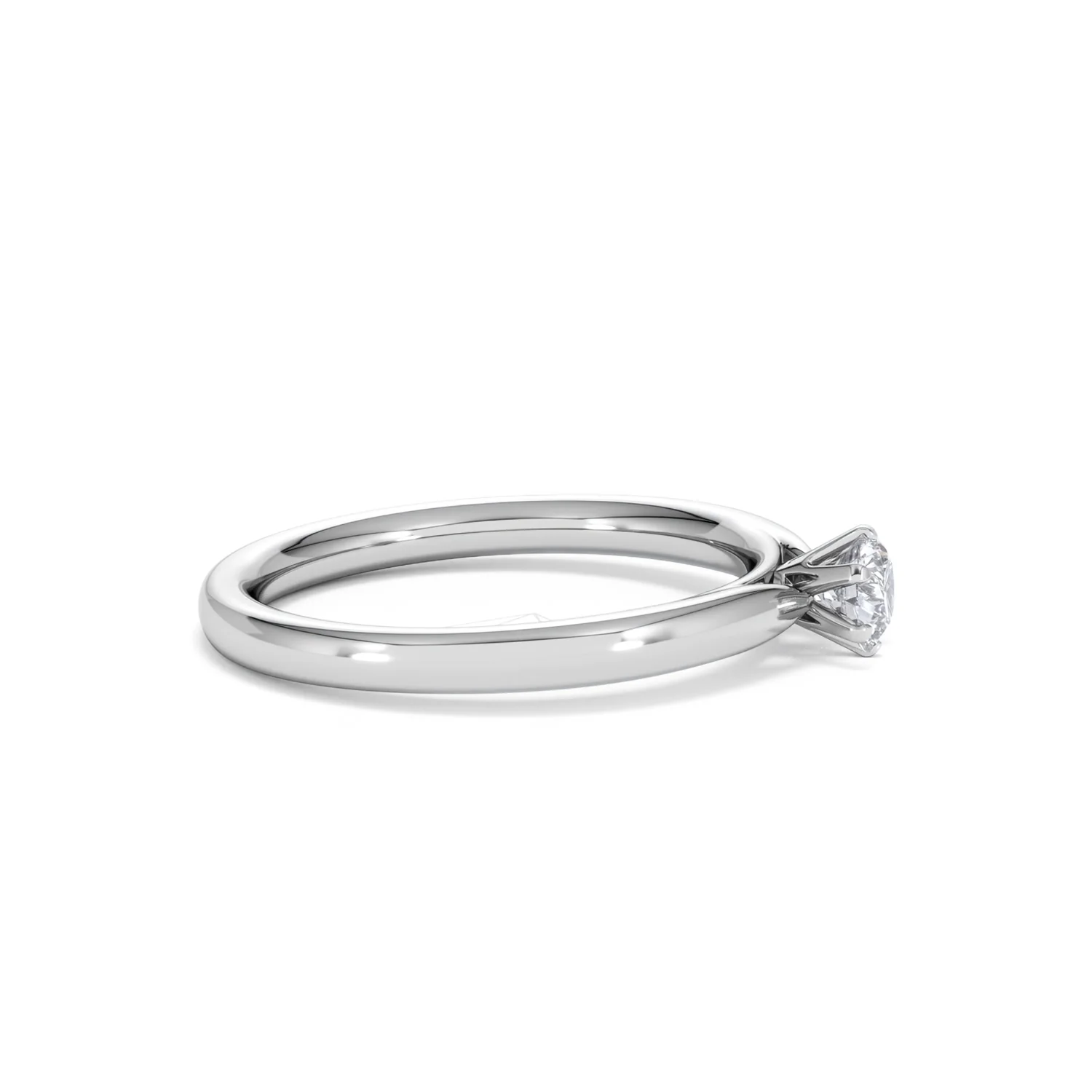 Low Set Chloe Lab Diamond Engagement Ring 0.25CT F/VS1 18K White Gold - Image 25