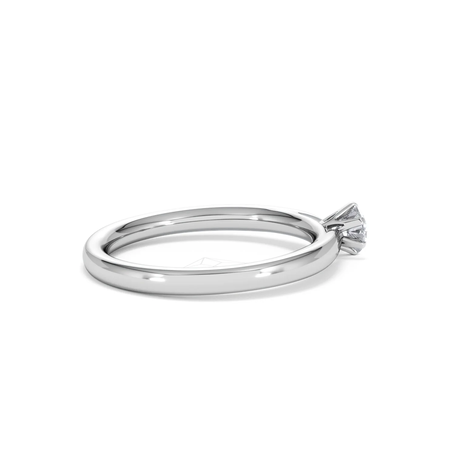 Low Set Chloe Lab Diamond Engagement Ring 0.25CT F/VS1 18K White Gold - Image 32
