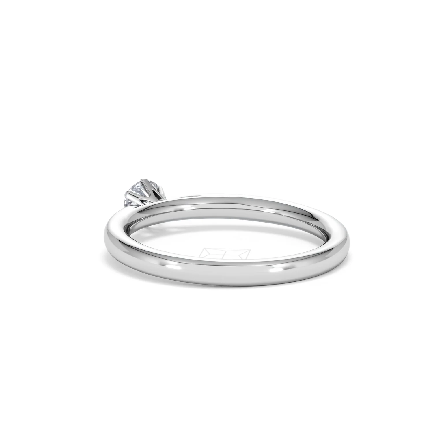 Low Set Chloe Lab Diamond Engagement Ring 0.25CT F/VS1 18K White Gold - Image 56