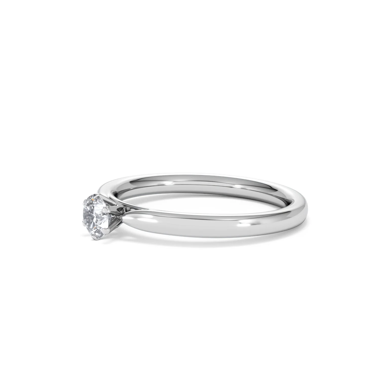 Low Set Chloe Lab Diamond Engagement Ring 0.25CT F/VS1 18K White Gold - Image 76