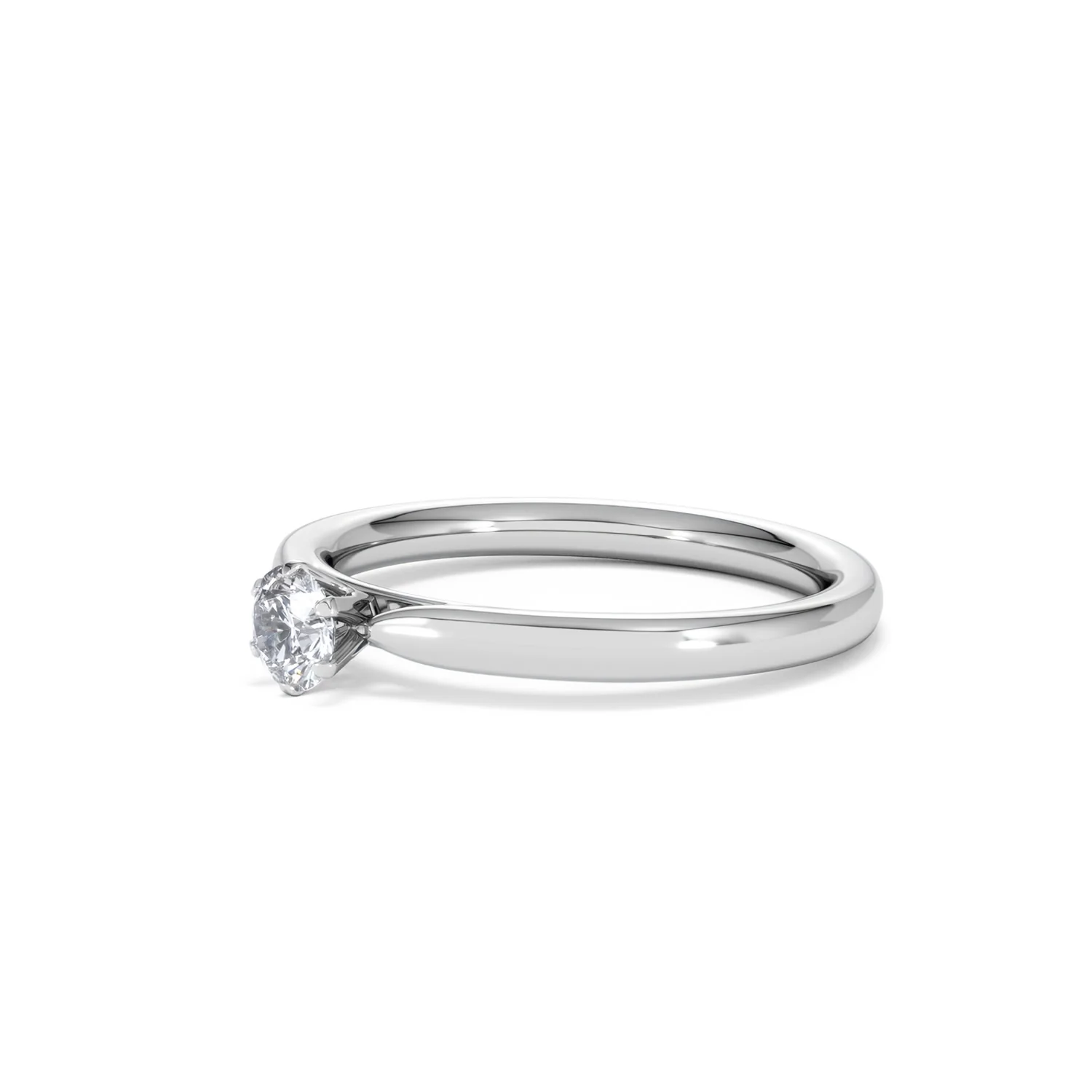 Low Set Chloe Lab Diamond Engagement Ring 0.25CT F/VS1 18K White Gold - Image 77