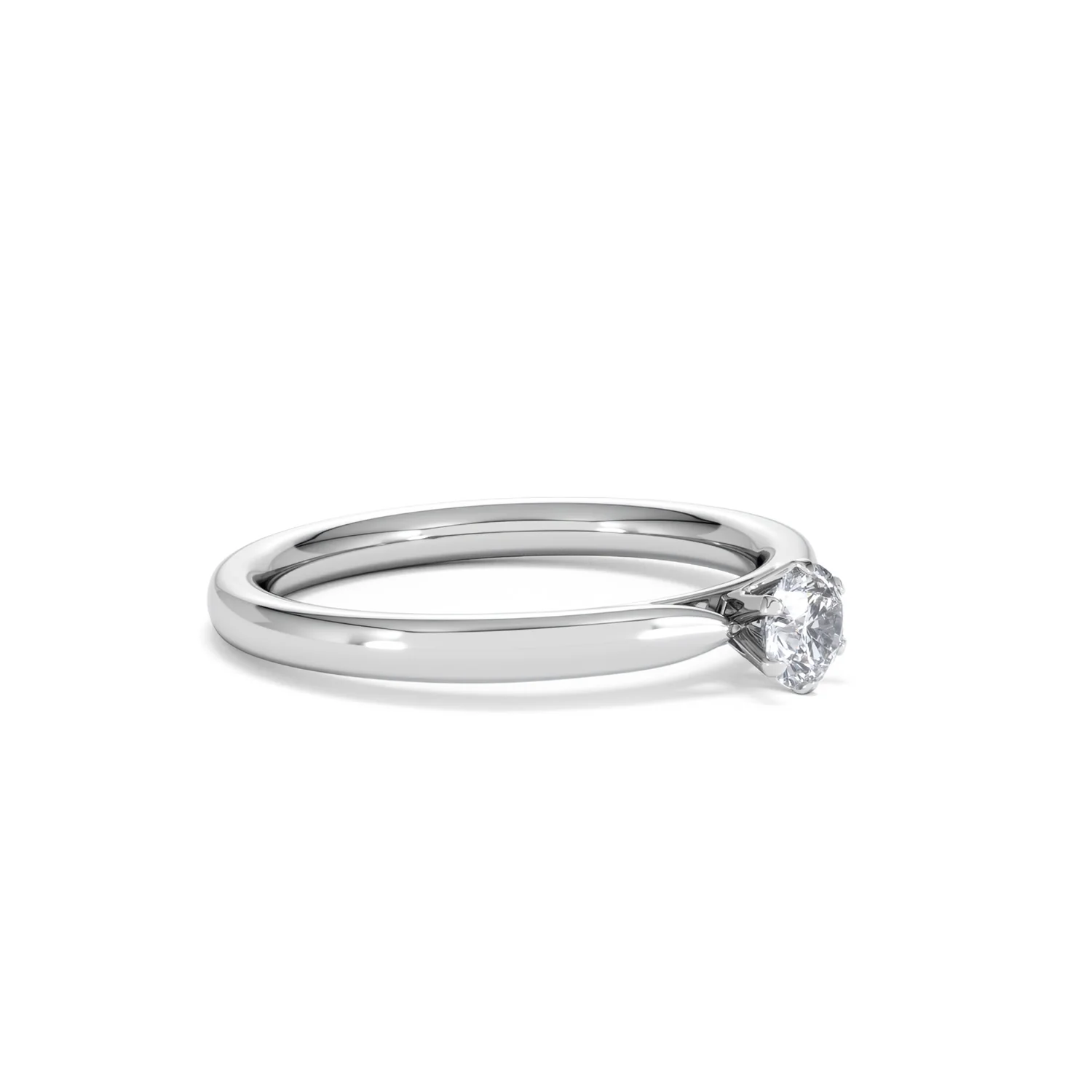 Low Set Chloe Lab Diamond Engagement Ring 0.25CT F/VS1 Platinum - Image 19