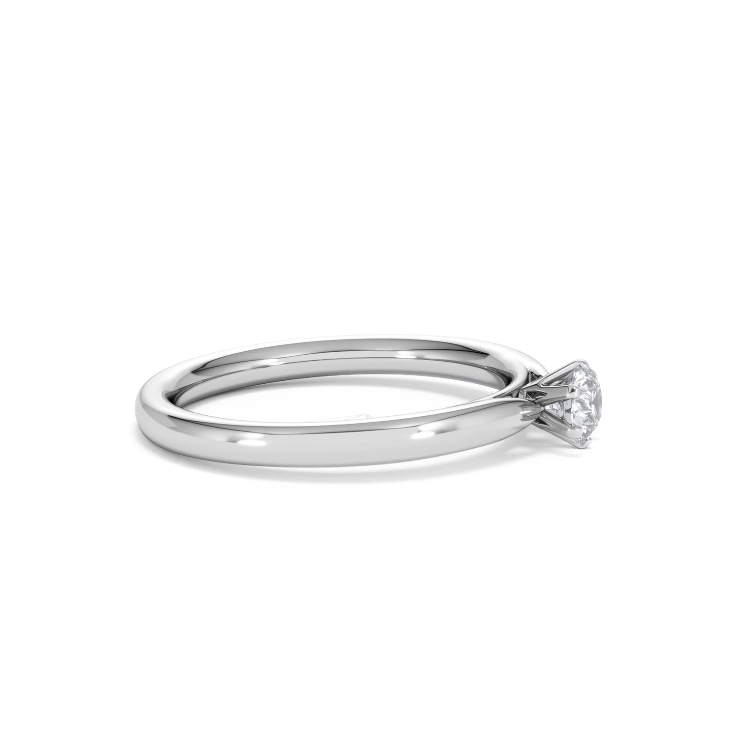 Low Set Chloe Lab Diamond Engagement Ring 0.25CT F/VS1 Platinum - Image 24