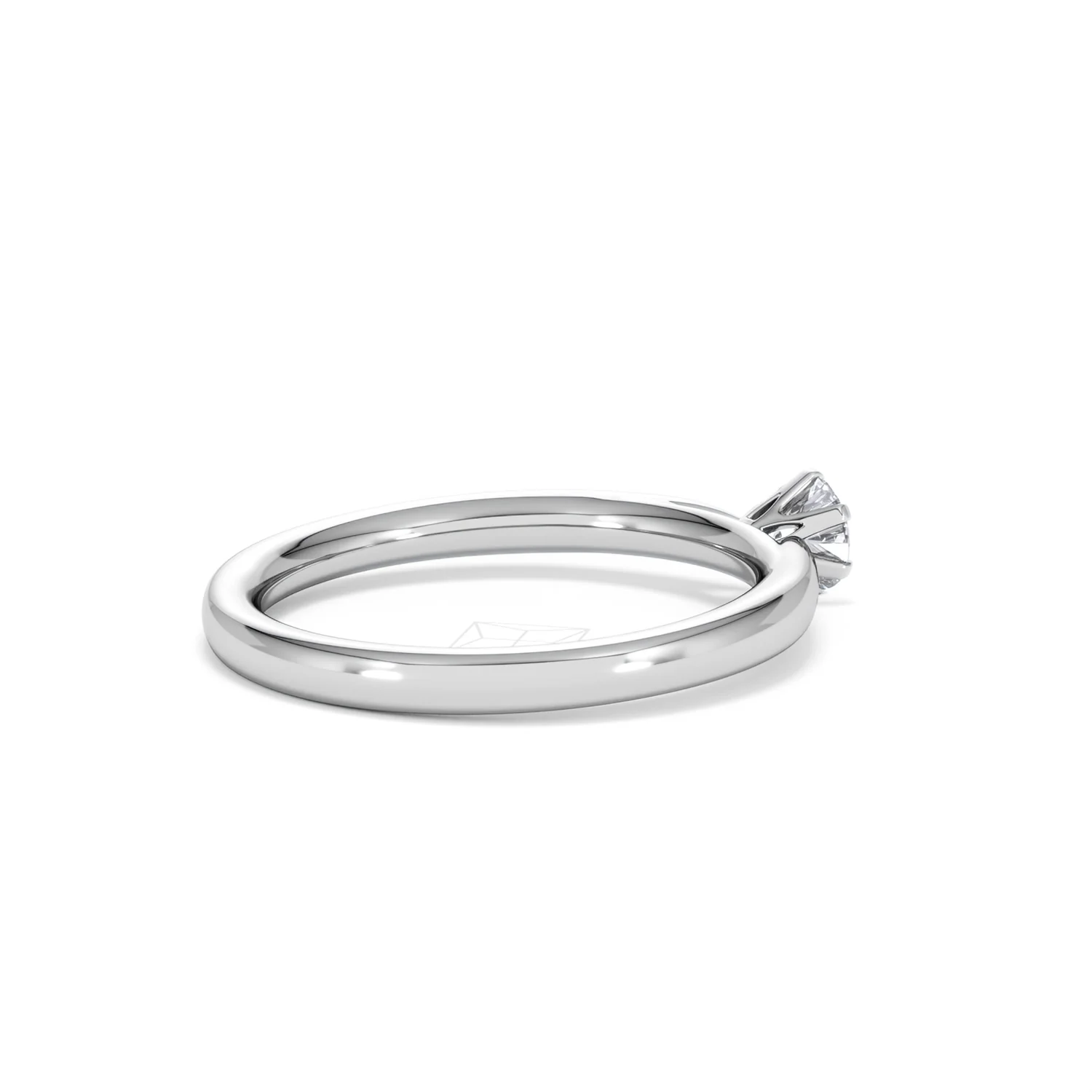 Low Set Chloe Lab Diamond Engagement Ring 0.25CT F/VS1 Platinum - Image 35