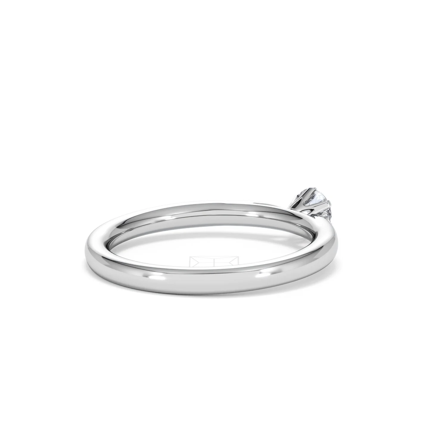 Low Set Chloe Lab Diamond Engagement Ring 0.25CT F/VS1 Platinum - Image 38