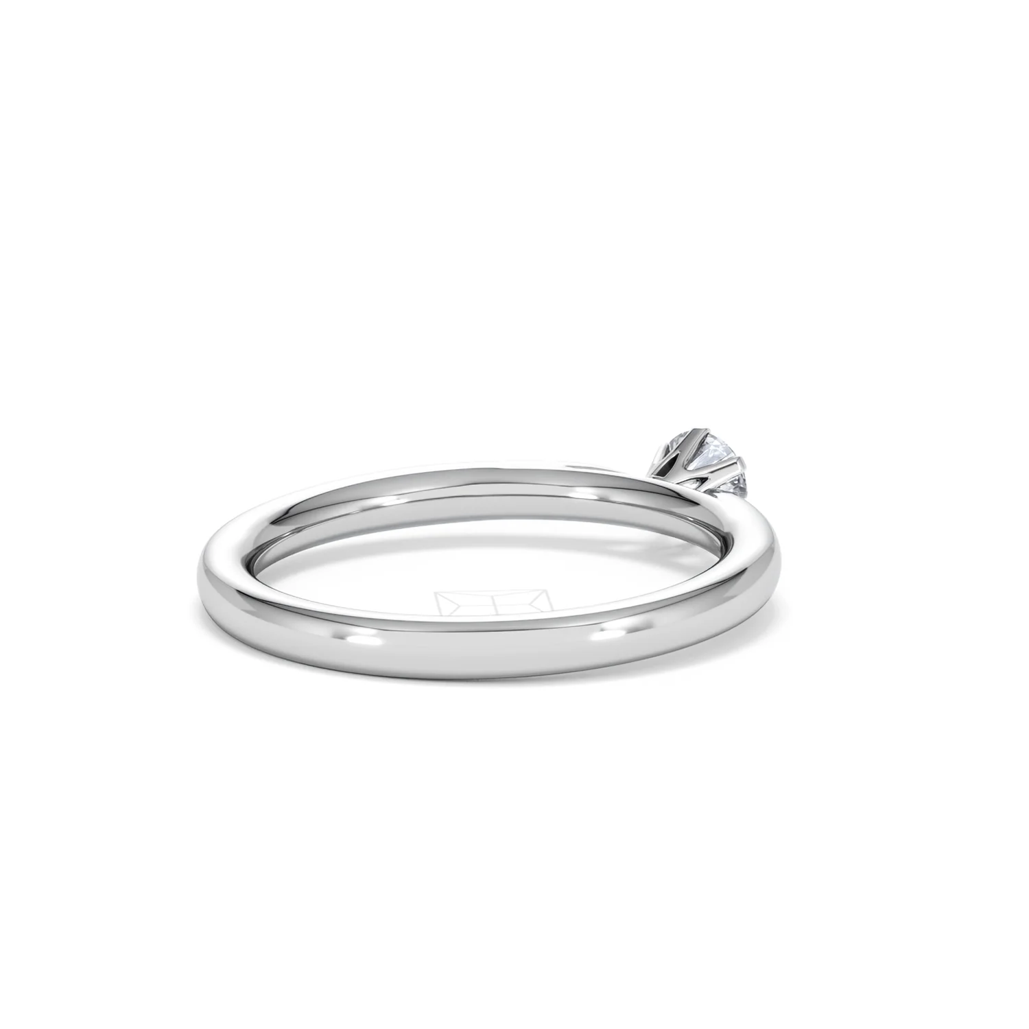 Low Set Chloe Lab Diamond Engagement Ring 0.25CT F/VS1 Platinum - Image 39