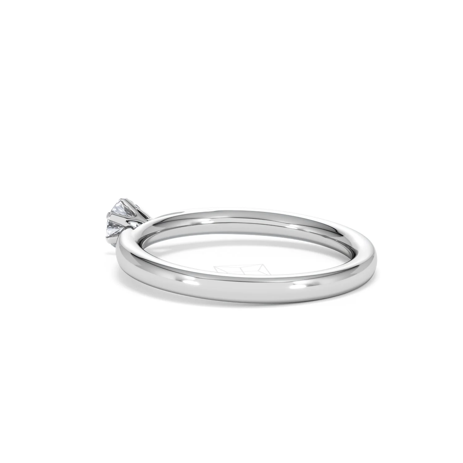 Low Set Chloe Lab Diamond Engagement Ring 0.25CT F/VS1 Platinum - Image 60