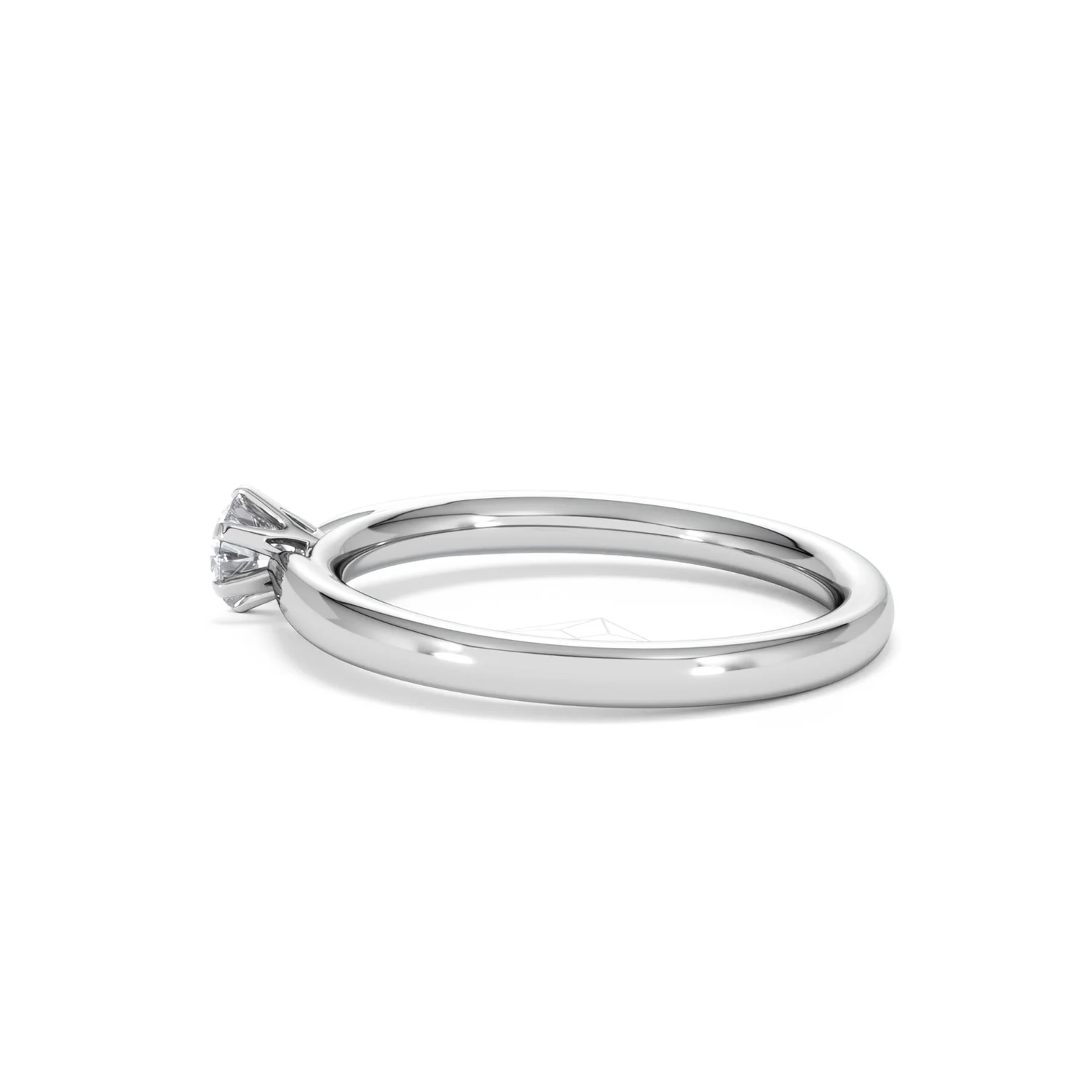 Low Set Chloe Lab Diamond Engagement Ring 0.25CT F/VS1 Platinum - Image 64