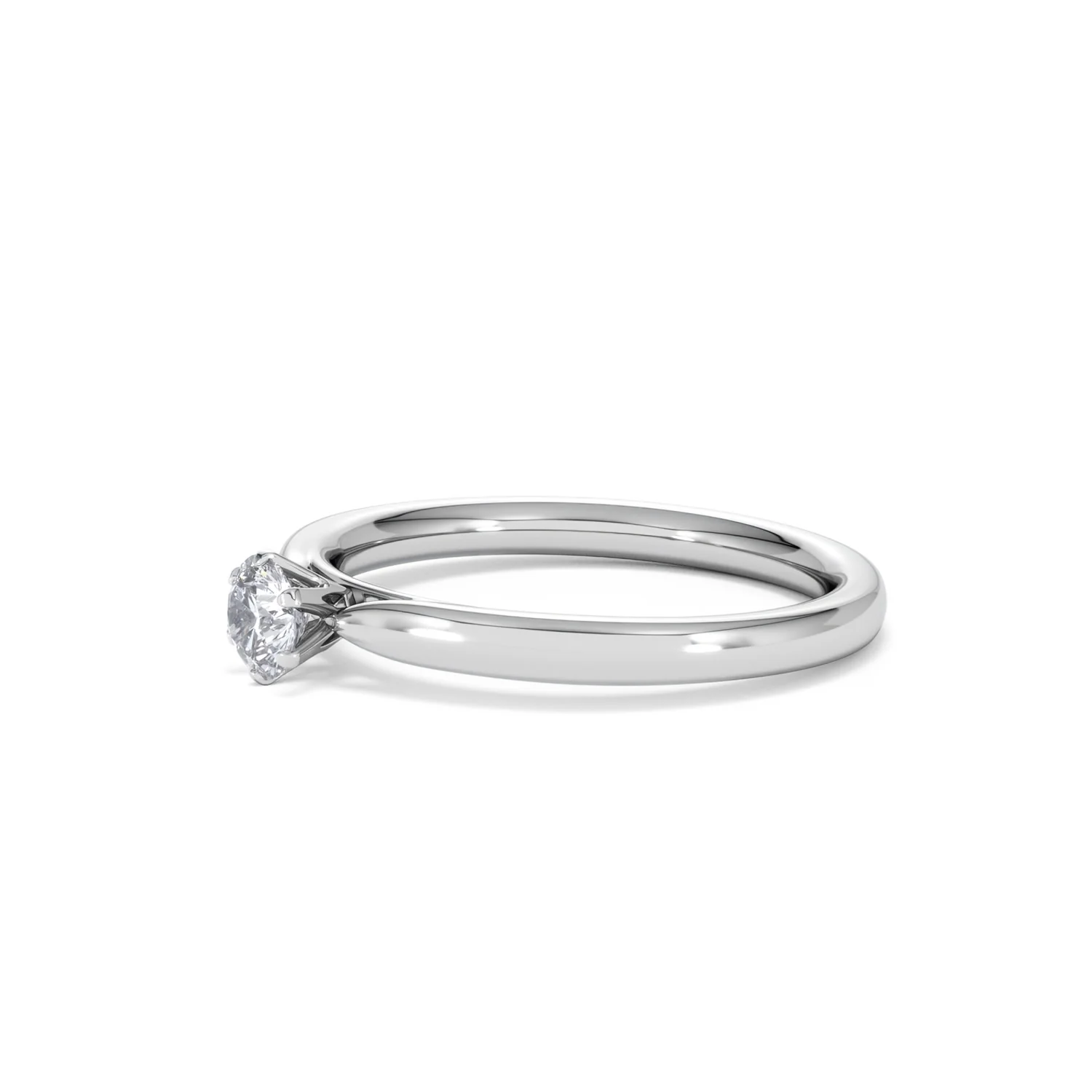 Low Set Chloe Lab Diamond Engagement Ring 0.25CT F/VS1 Platinum - Image 75
