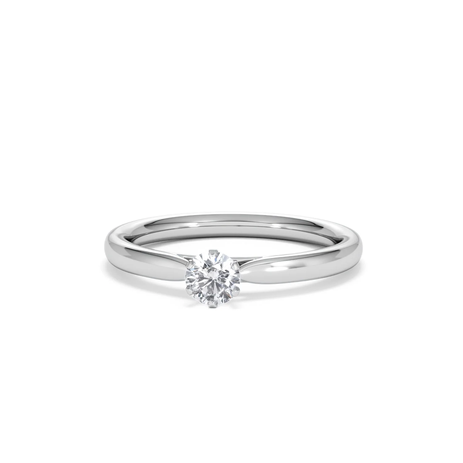 Low Set Chloe Lab Diamond Engagement Ring 0.25CT F/VS1 Platinum - Image 86