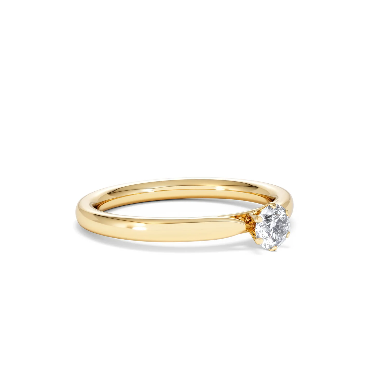 Low Set Chloe Lab Diamond Engagement Ring 0.25CT G/VS1 18K Gold - Image 17