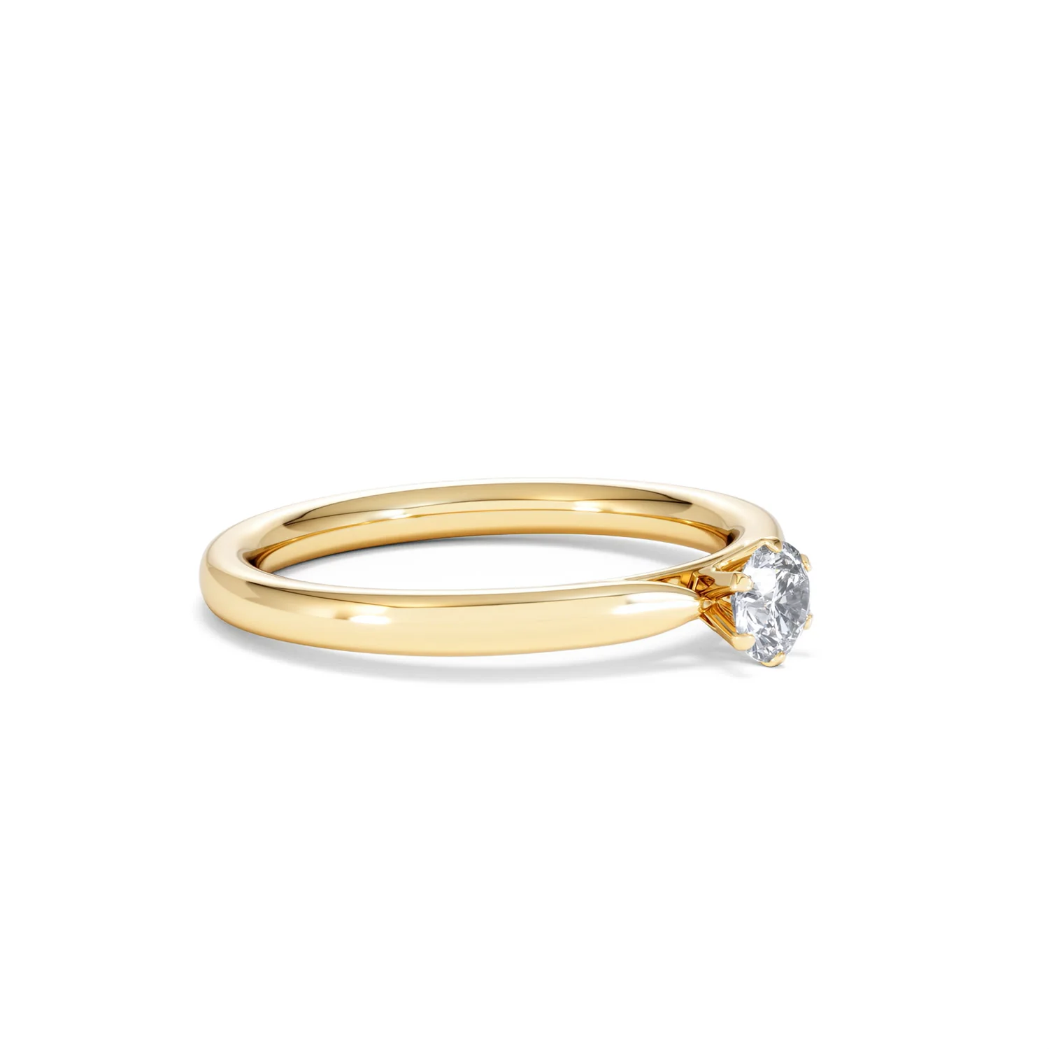 Low Set Chloe Lab Diamond Engagement Ring 0.25CT G/VS1 18K Gold - Image 19