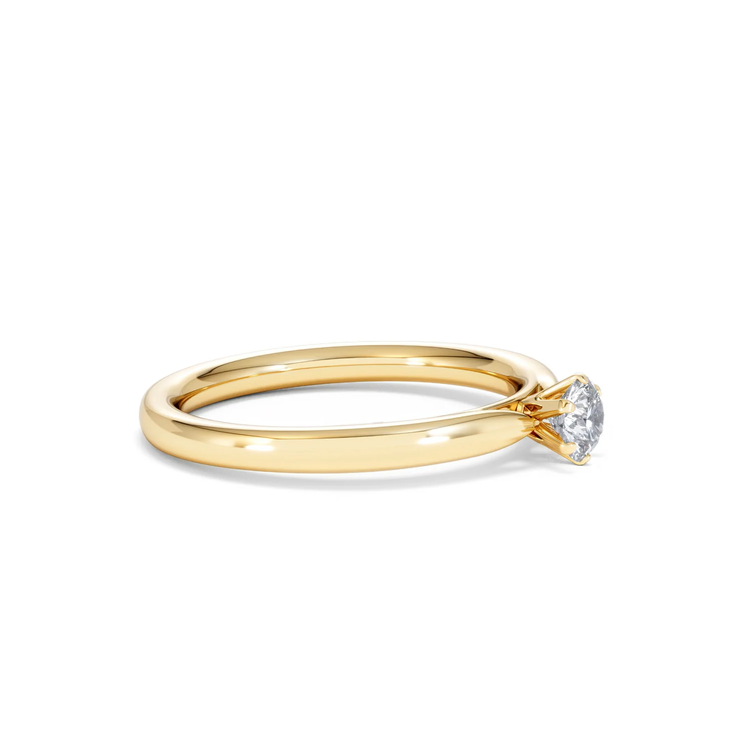 Low Set Chloe Lab Diamond Engagement Ring 0.25CT G/VS1 18K Gold - Image 22