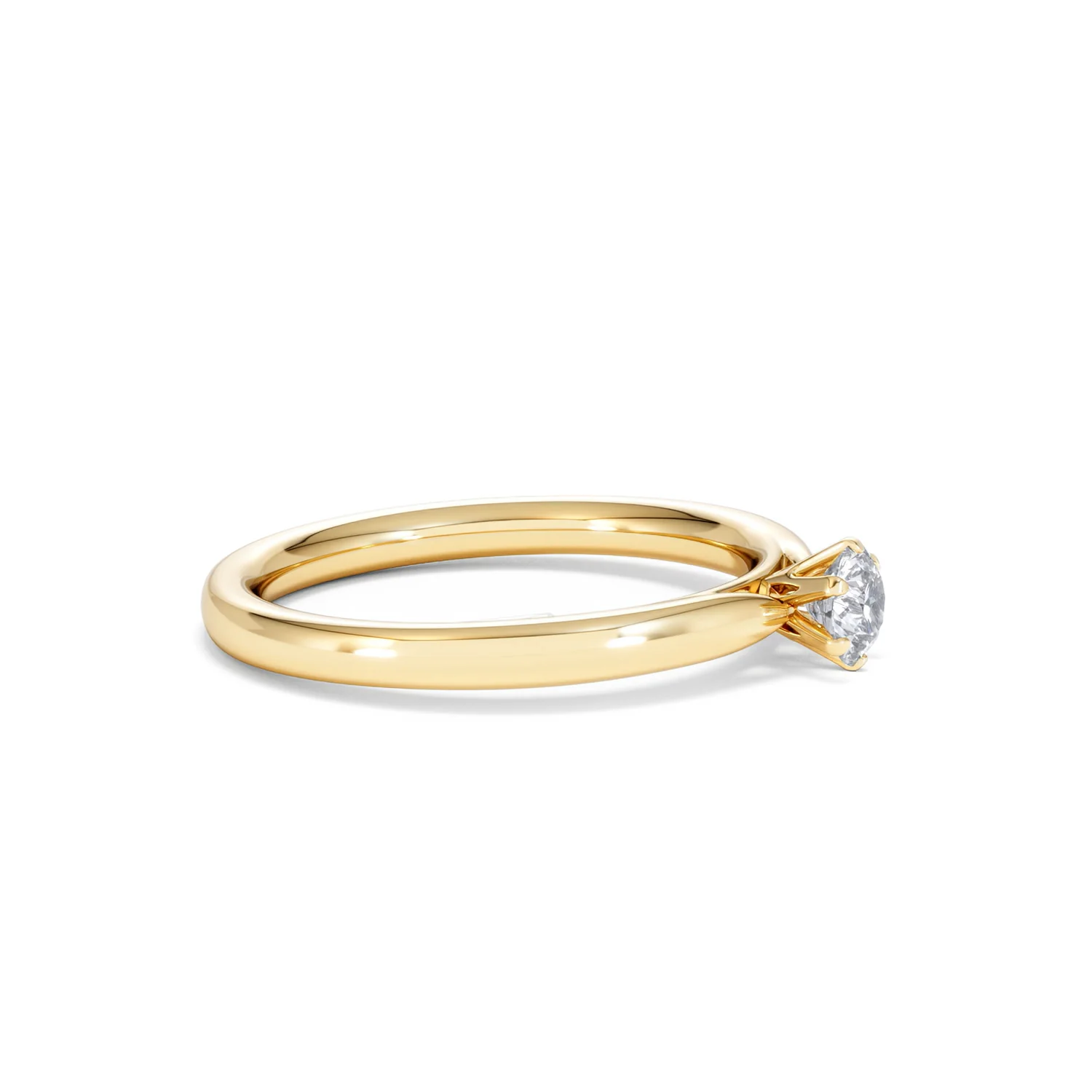Low Set Chloe Lab Diamond Engagement Ring 0.25CT G/VS1 18K Gold - Image 23