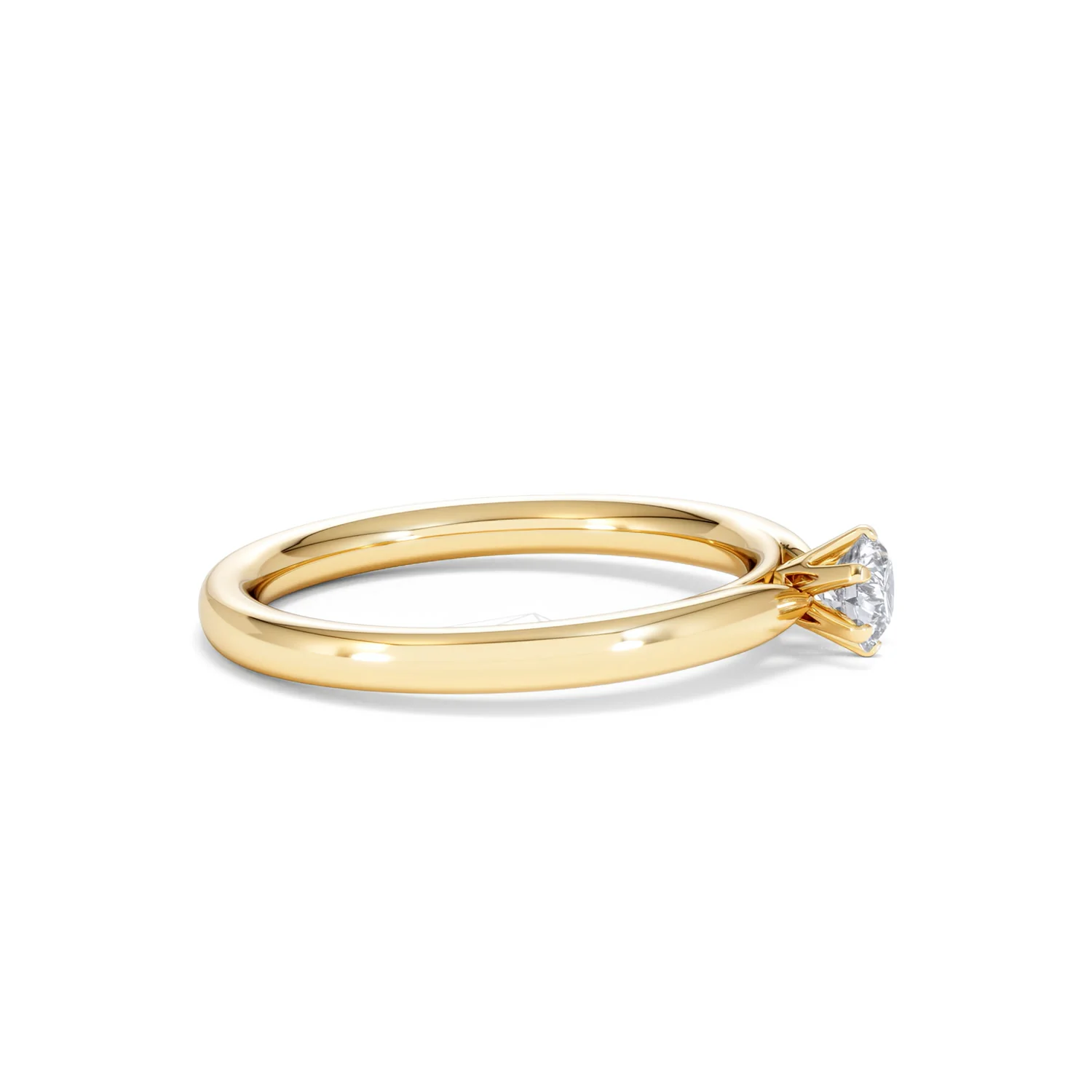 Low Set Chloe Lab Diamond Engagement Ring 0.25CT G/VS1 18K Gold - Image 25