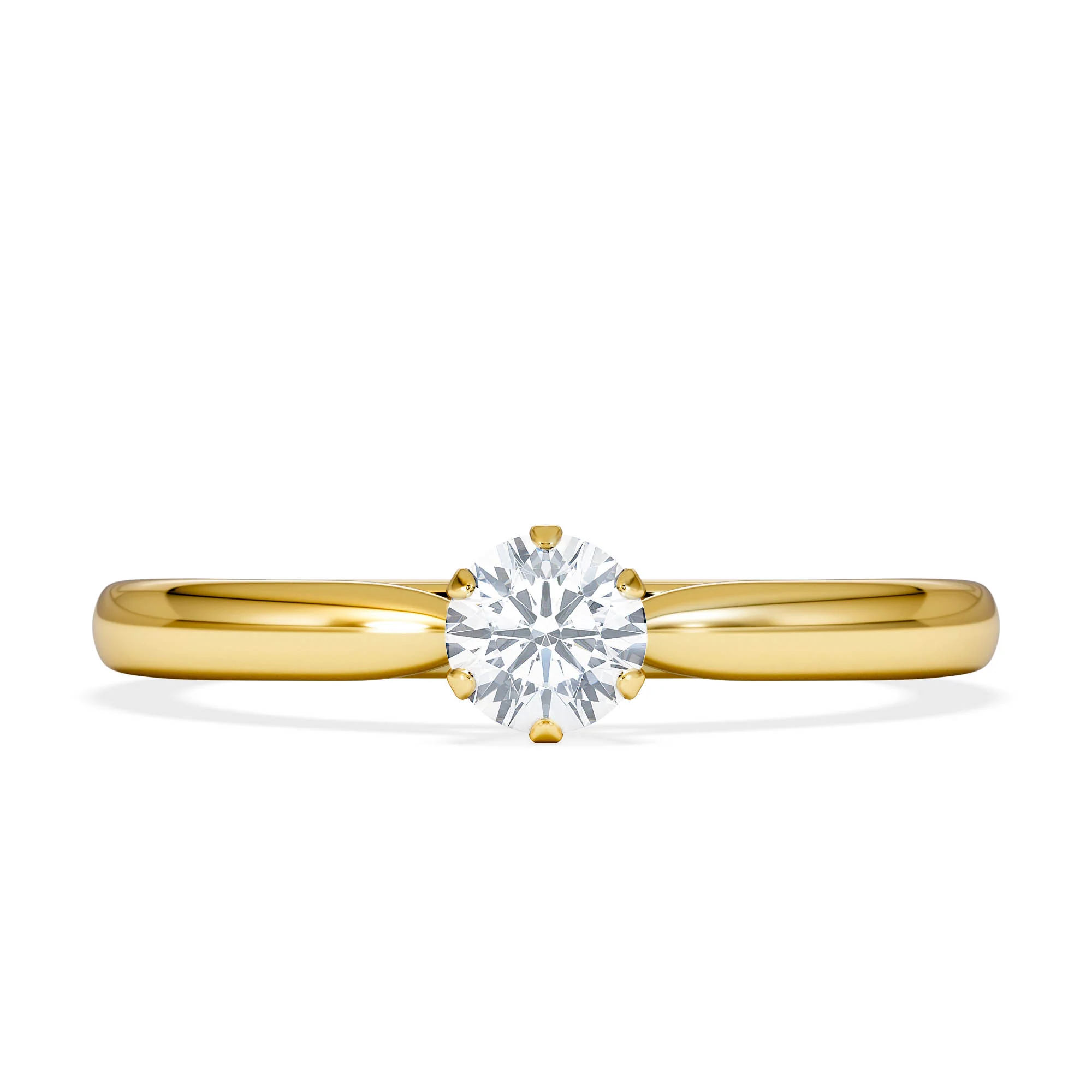 Low Set Chloe Lab Diamond Engagement Ring 0.25CT G/VS1 18K Gold - Image 6