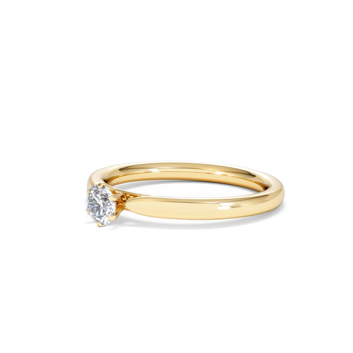 Low Set Chloe Lab Diamond Engagement Ring 0.25CT G/VS1 18K Gold - Image 78