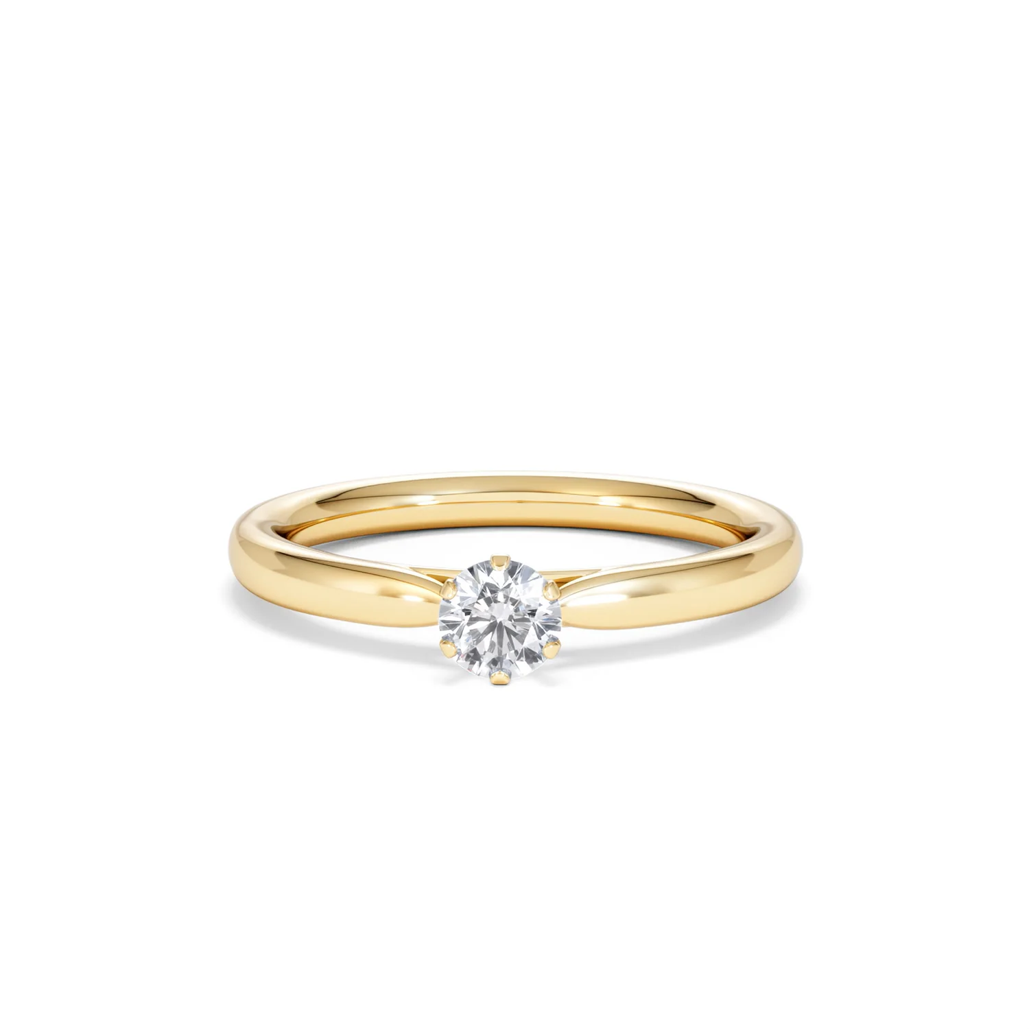 Low Set Chloe Lab Diamond Engagement Ring 0.25CT G/VS1 18K Gold - Image 87