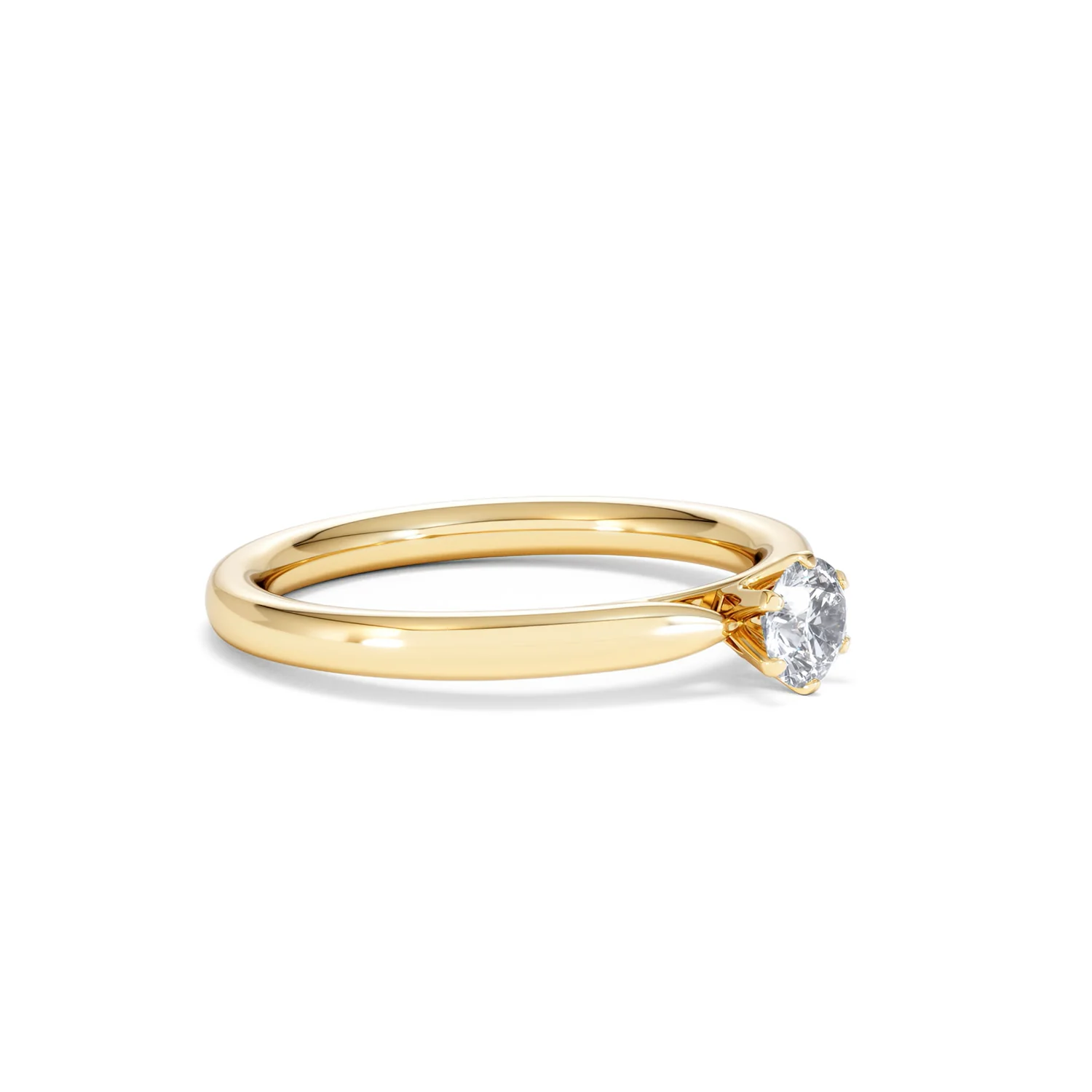 Low Set Chloe Lab Diamond Engagement Ring 0.33CT F/VS1 18K Gold - Image 19