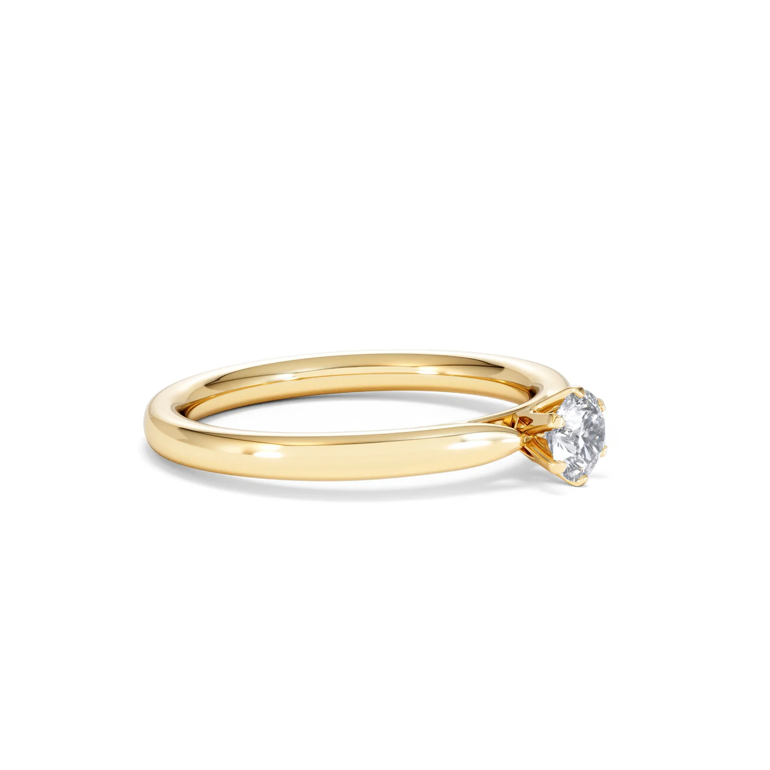 Low Set Chloe Lab Diamond Engagement Ring 0.33CT F/VS1 18K Gold - Image 20