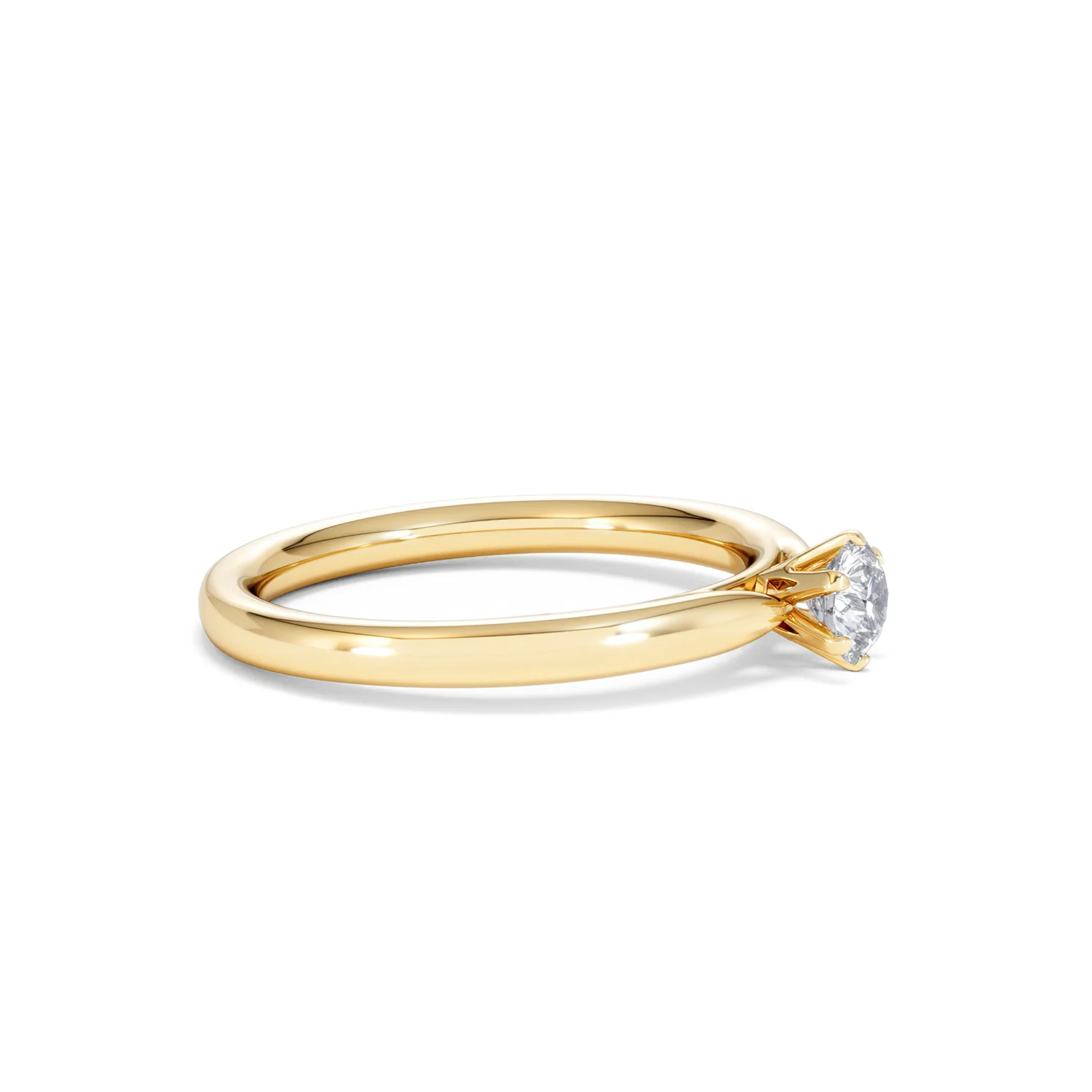 Low Set Chloe Lab Diamond Engagement Ring 0.33CT F/VS1 18K Gold - Image 23