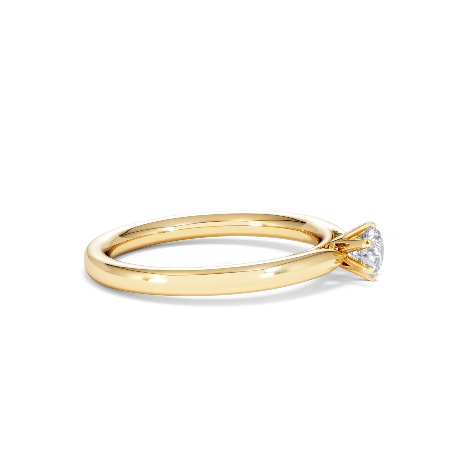 Low Set Chloe Lab Diamond Engagement Ring 0.33CT F/VS1 18K Gold - Image 25