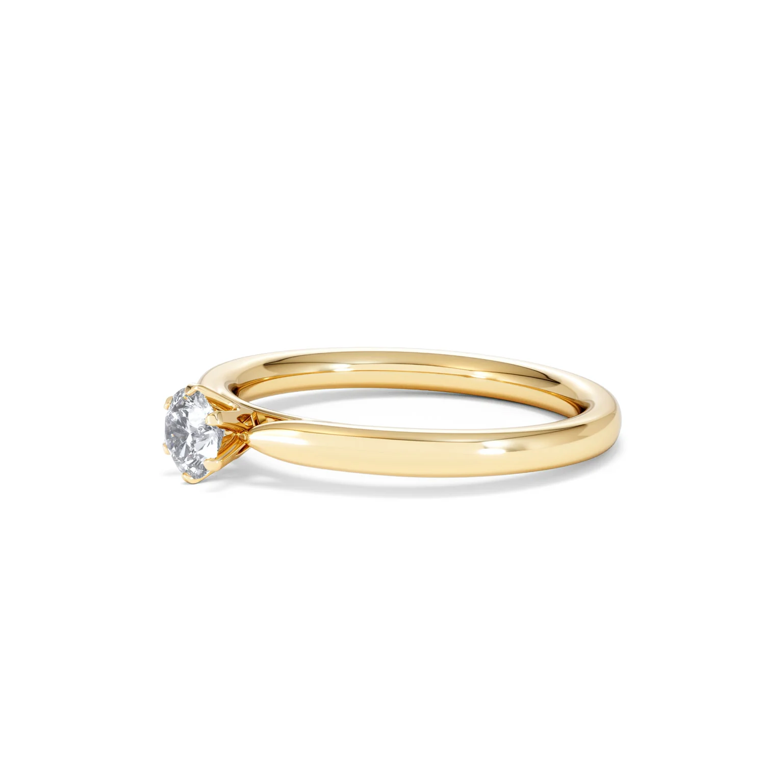 Low Set Chloe Lab Diamond Engagement Ring 0.33CT F/VS1 18K Gold - Image 76