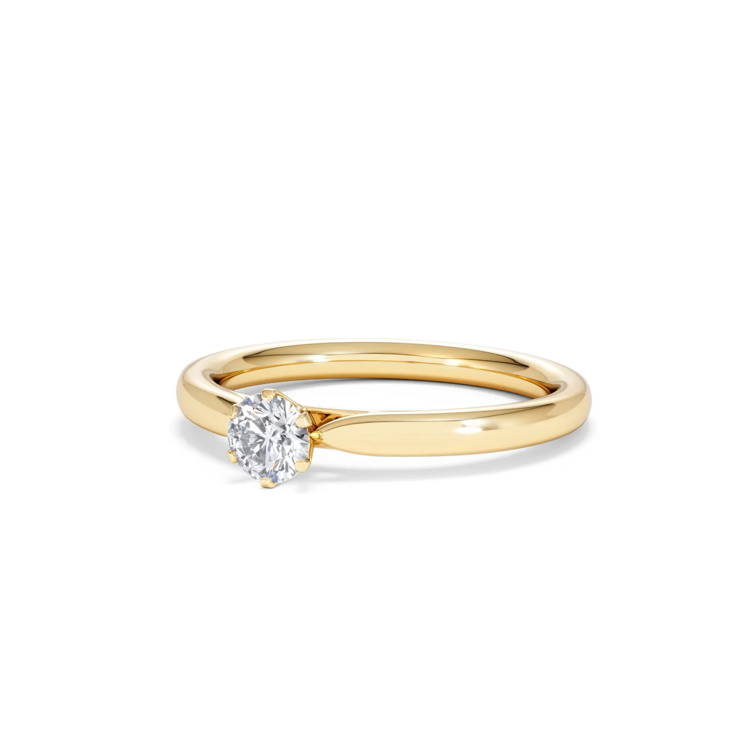 Low Set Chloe Lab Diamond Engagement Ring 0.33CT F/VS1 18K Gold - Image 82