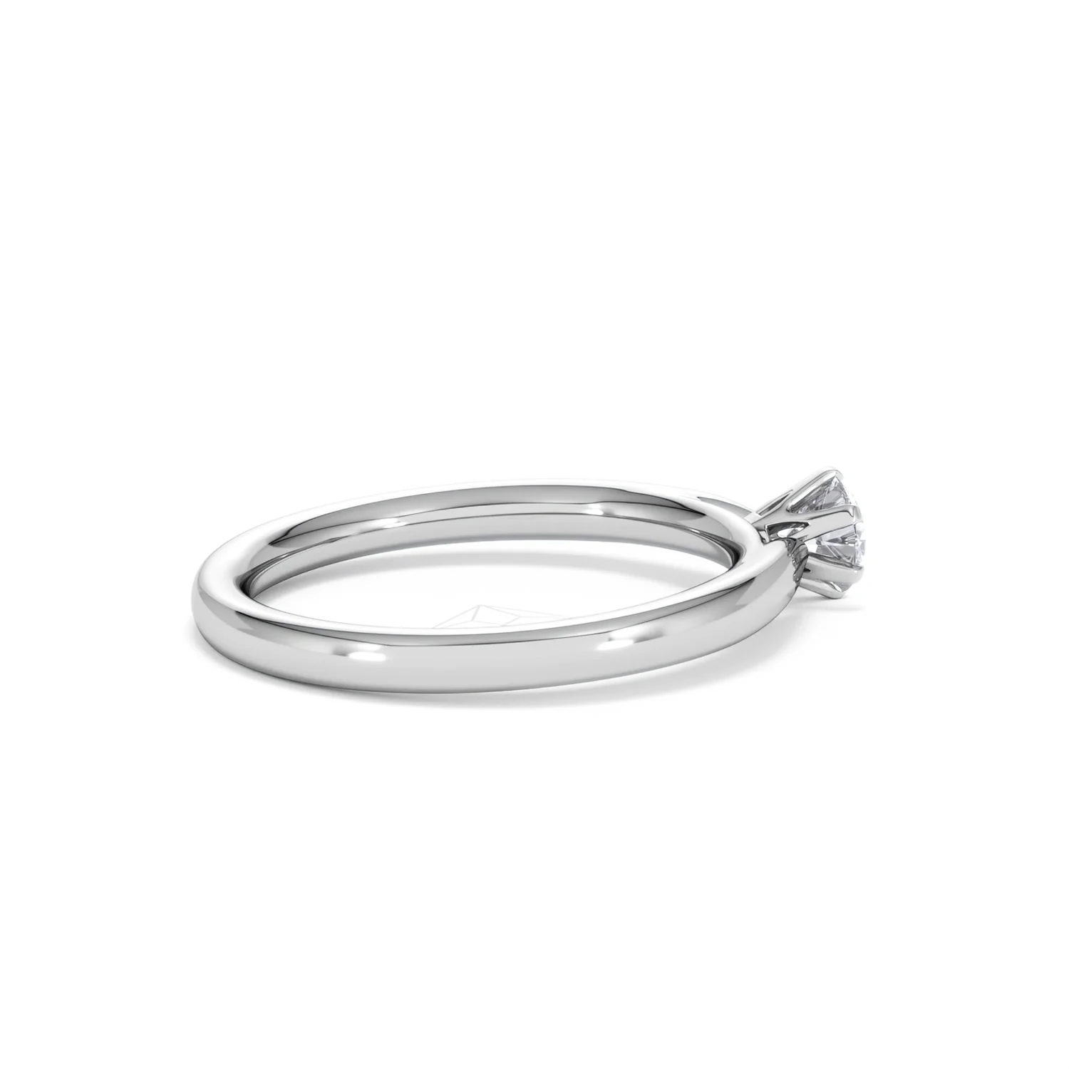Low Set Chloe Lab Diamond Engagement Ring 0.33CT F/VS1 18K White Gold - Image 32