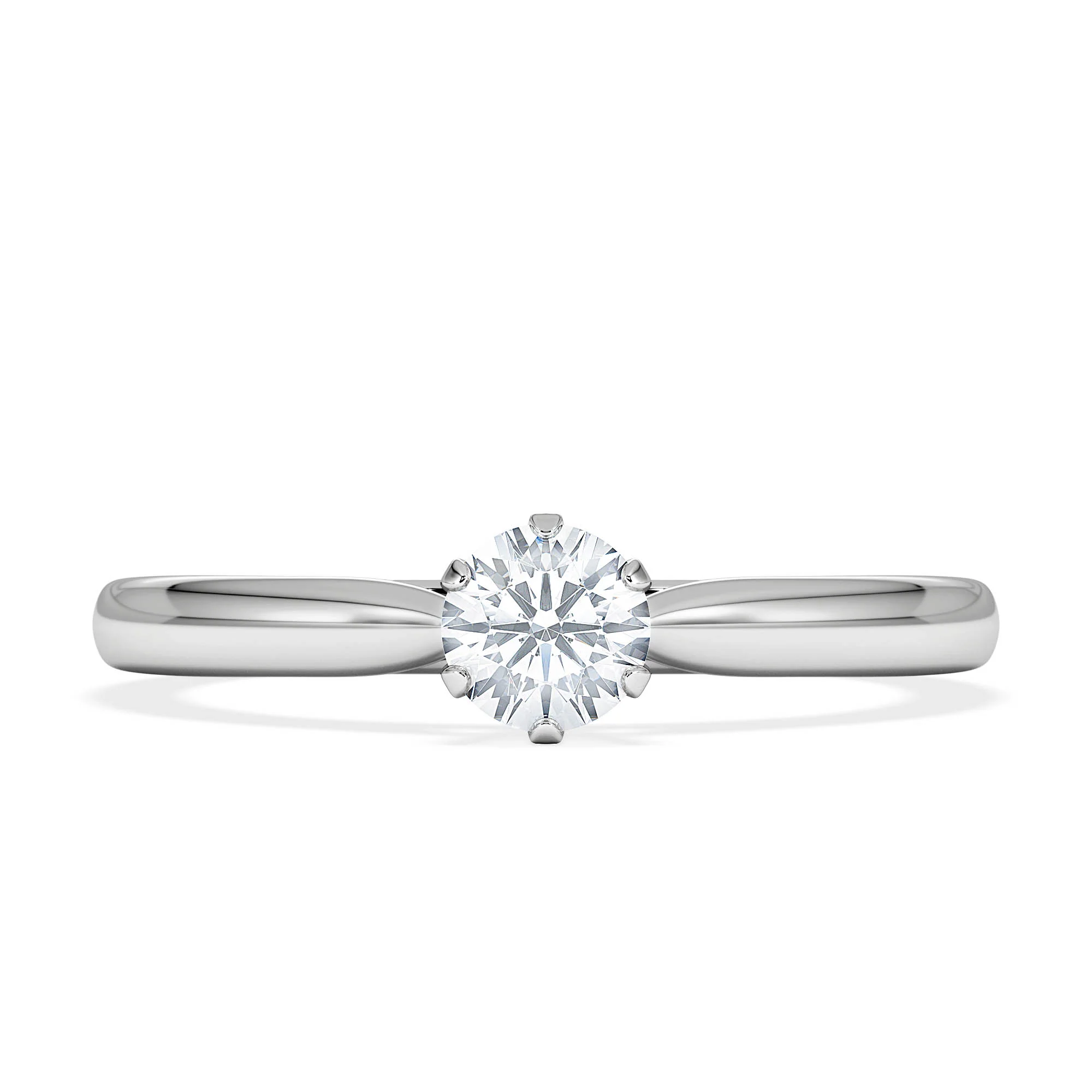 Low Set Chloe Lab Diamond Engagement Ring 0.33CT F/VS1 18K White Gold - Image 6