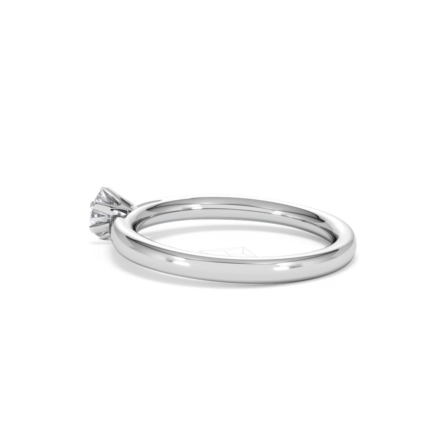 Low Set Chloe Lab Diamond Engagement Ring 0.33CT F/VS1 18K White Gold - Image 62