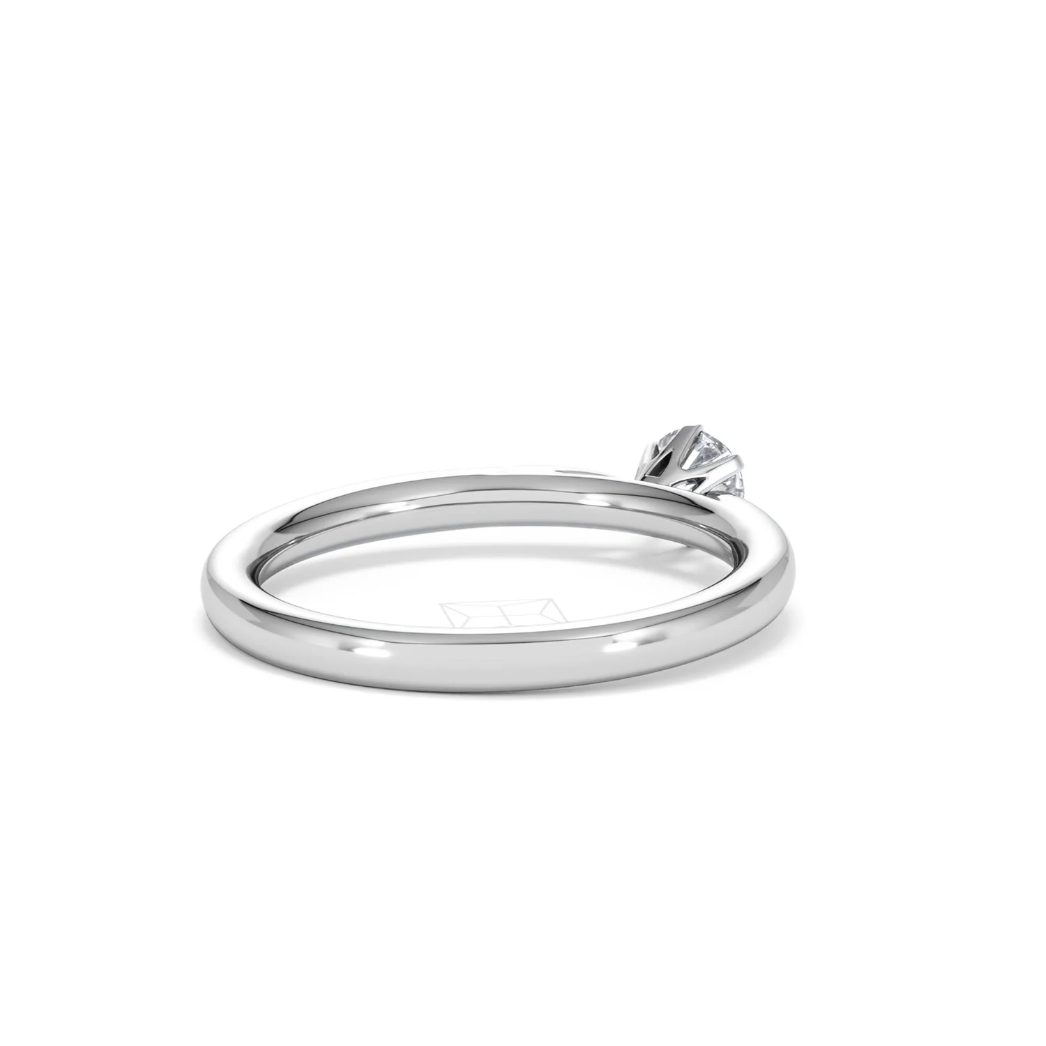 Low Set Chloe Lab Diamond Engagement Ring 0.33CT F/VS1 Platinum - Image 40