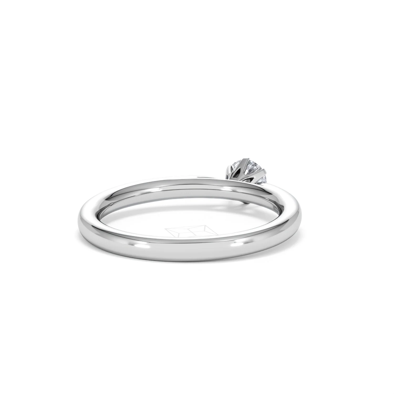 Low Set Chloe Lab Diamond Engagement Ring 0.33CT F/VS1 Platinum - Image 42