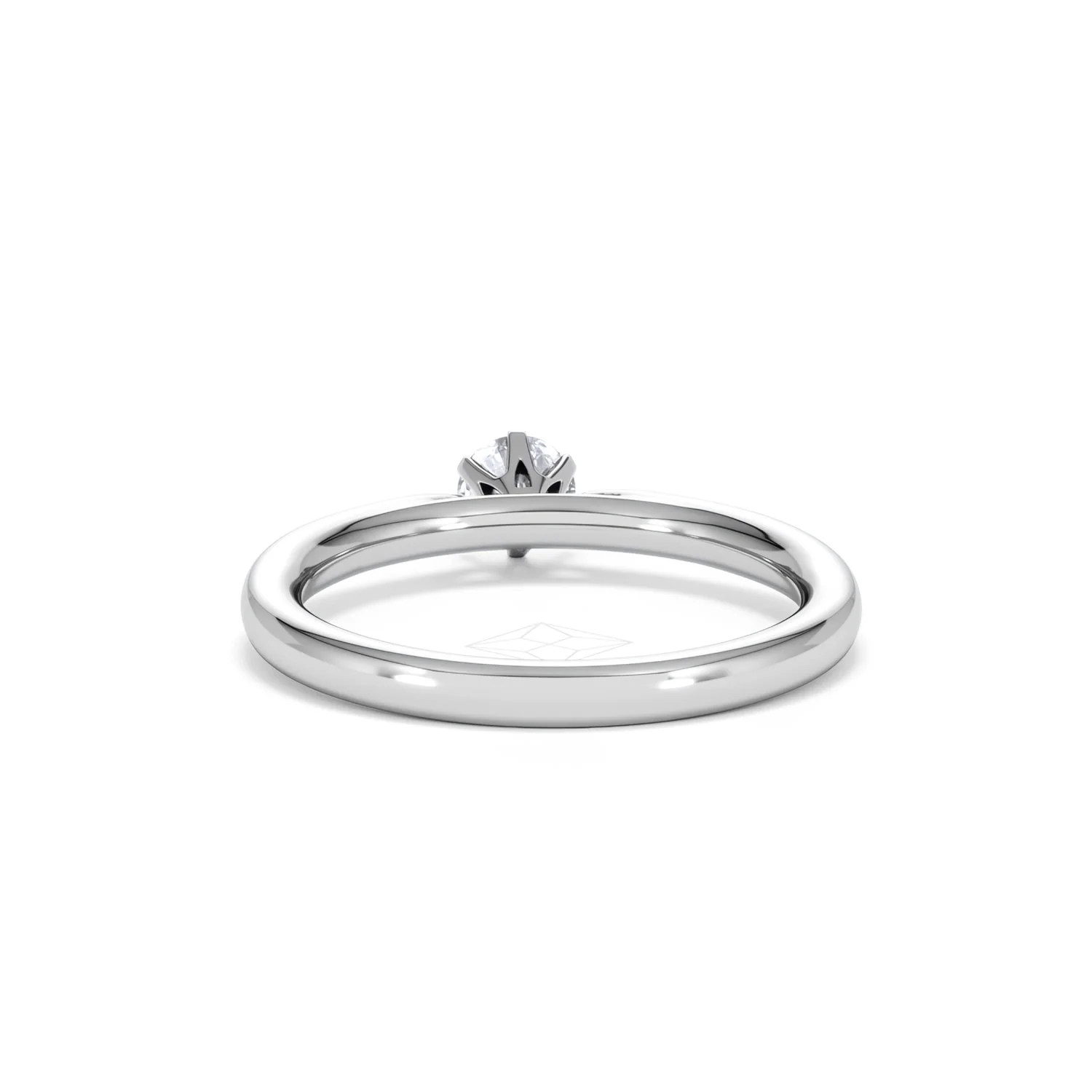 Low Set Chloe Lab Diamond Engagement Ring 0.33CT F/VS1 Platinum - Image 49