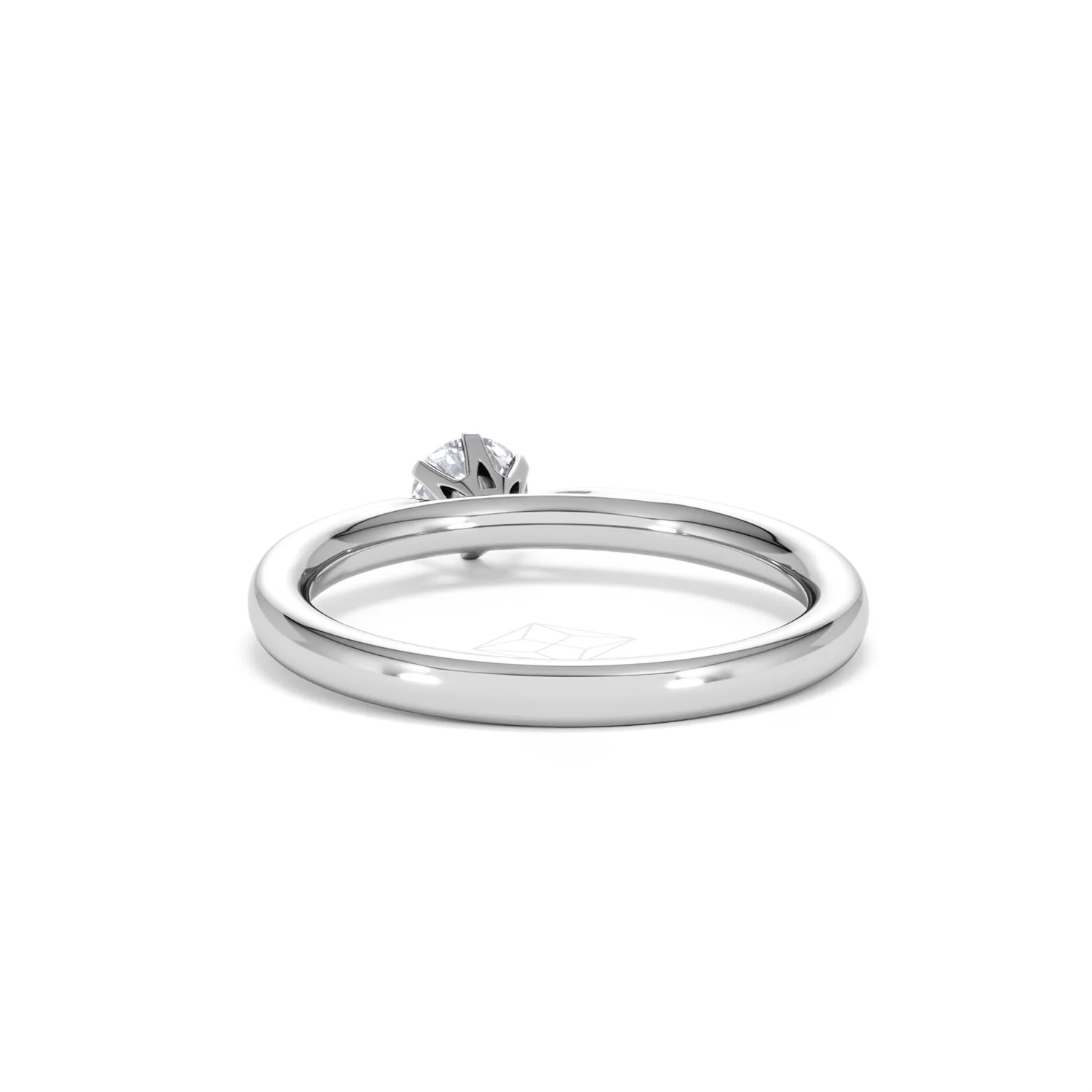 Low Set Chloe Lab Diamond Engagement Ring 0.33CT F/VS1 Platinum - Image 51