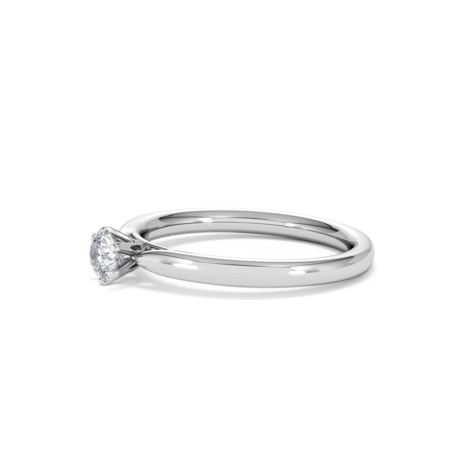 Low Set Chloe Lab Diamond Engagement Ring 0.33CT F/VS1 Platinum - Image 74