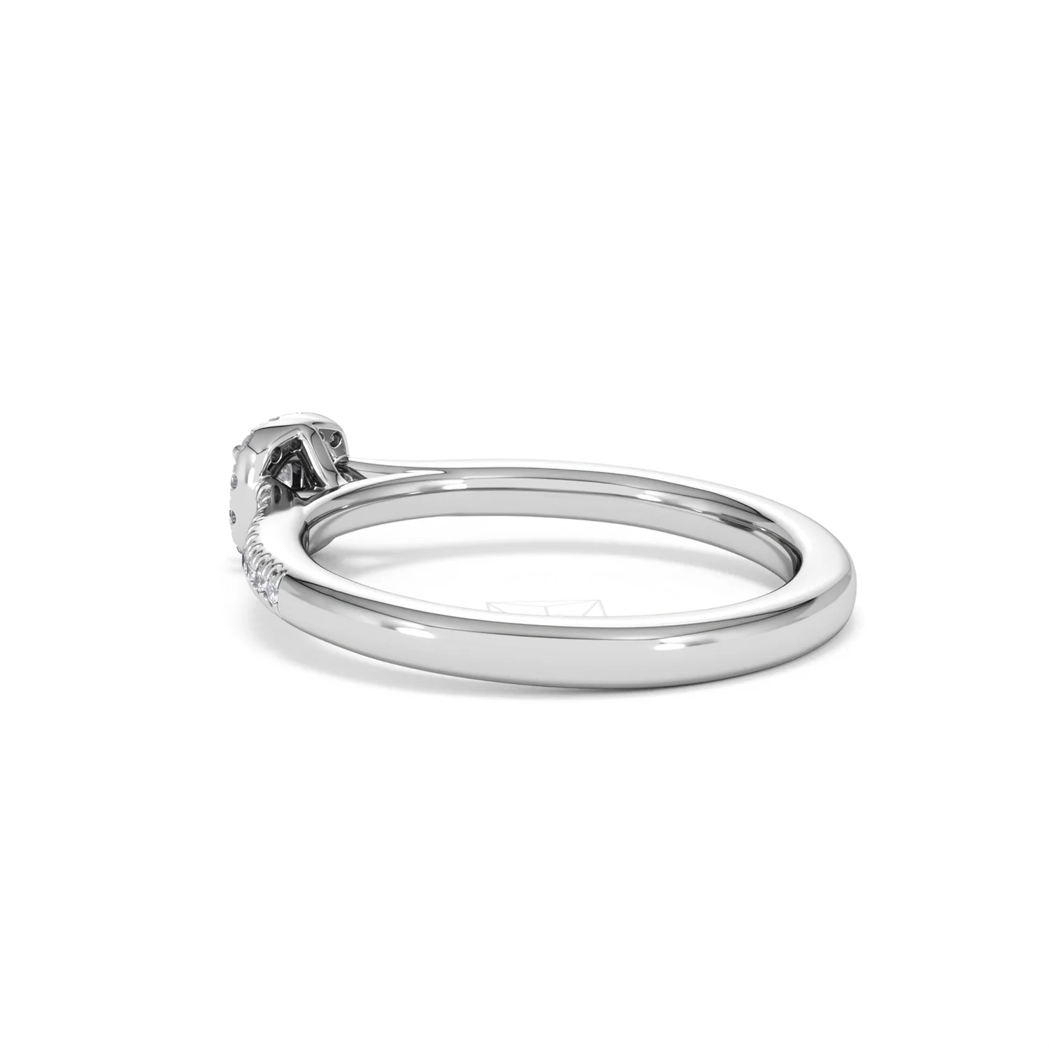 Lumia Cushion Cut Lab Diamond Halo Ring 0.33ct F/VS in 925 Silver - Image 61