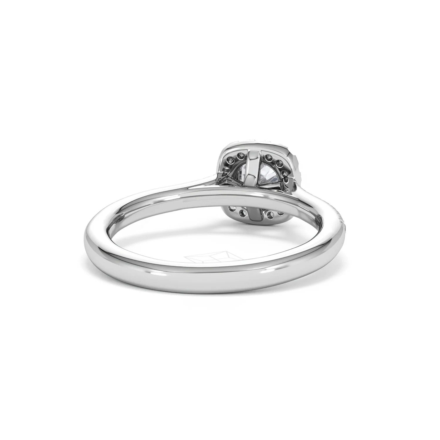 Lumia Cushion Cut Lab Diamond Halo Ring 0.70ct F/VS in 9K White Gold - Image 46